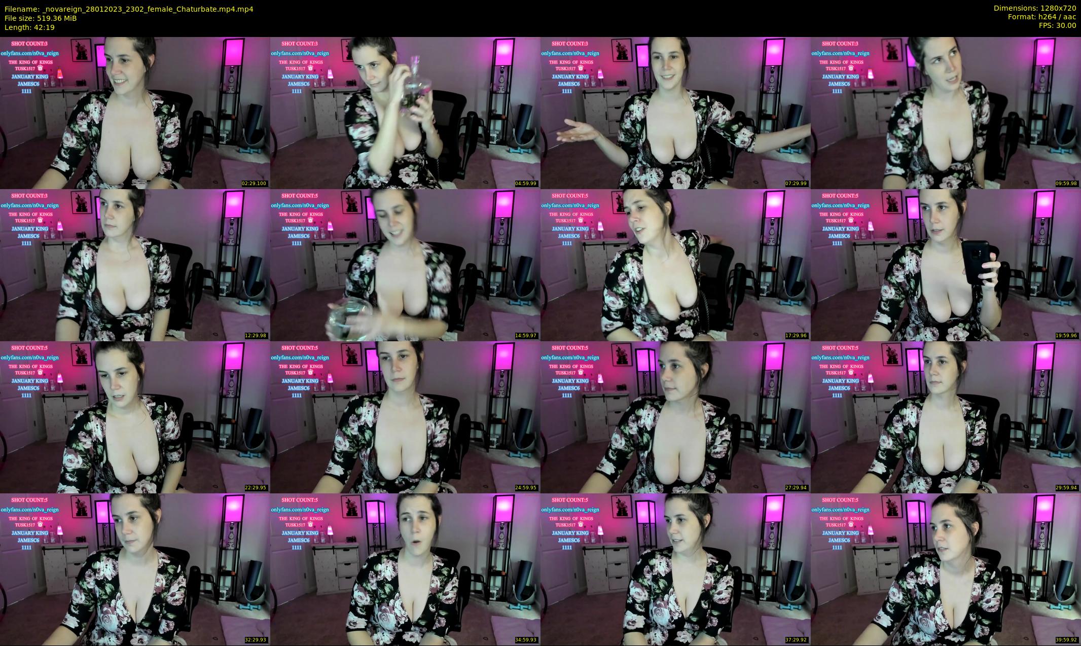 _novareign — 43 minute Chaturbate female cam show recording, 720p, Jan 28, 2023