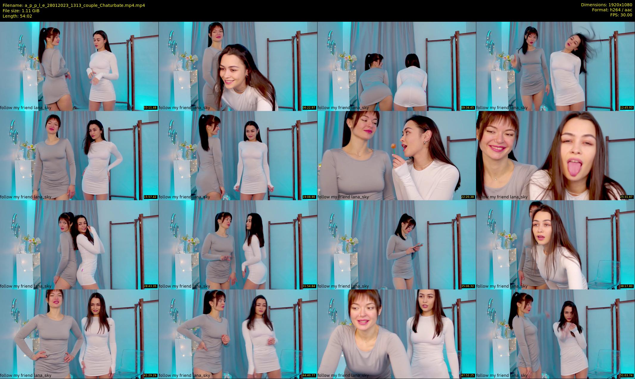 a_p_p_l_e — 55 minute Chaturbate female cam show recording, 1080p, Jan 28, 2023