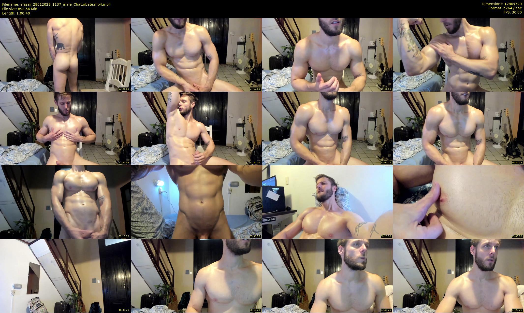aiasar — 61 minute Chaturbate male cam show recording, 720p, Jan 28, 2023