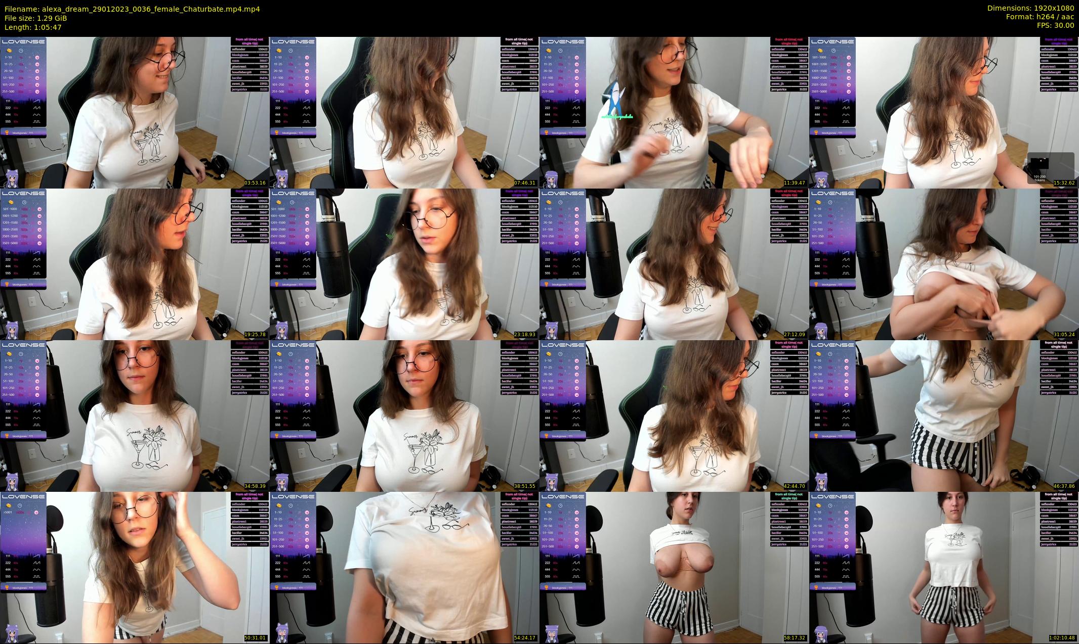 alexa_dream — 66 minute Chaturbate female cam show recording, 1080p, Jan 29, 2023