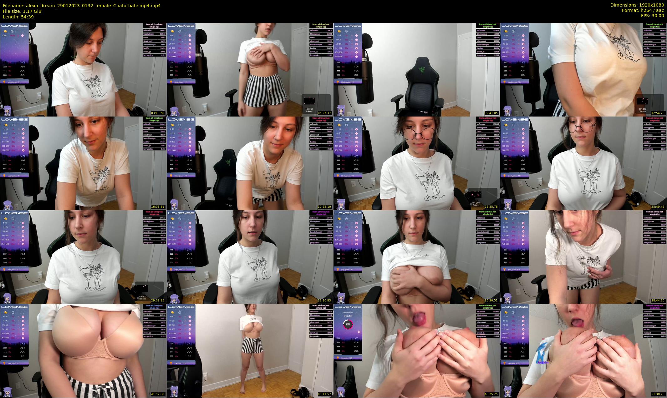 alexa_dream — 55 minute Chaturbate female cam show recording, 1080p, Jan 29, 2023