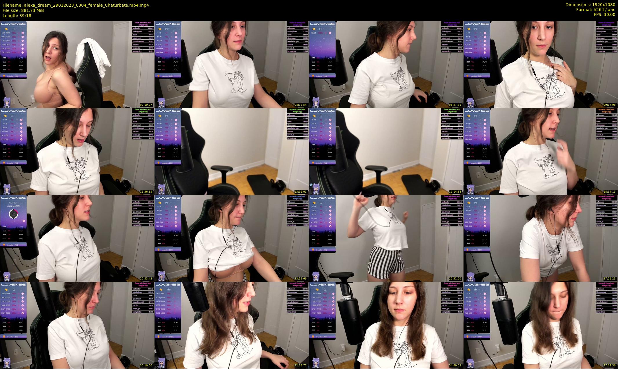 alexa_dream — 40 minute Chaturbate female cam show recording, 1080p, Jan 29, 2023