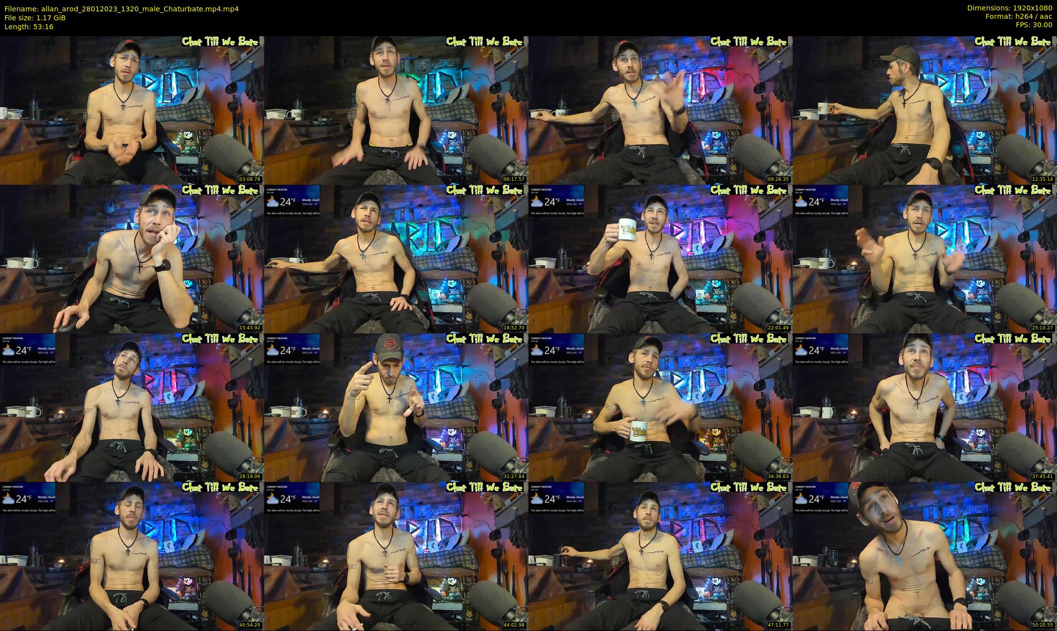 allan_arod — 54 minute Chaturbate male cam show recording, 1080p, Jan 28, 2023