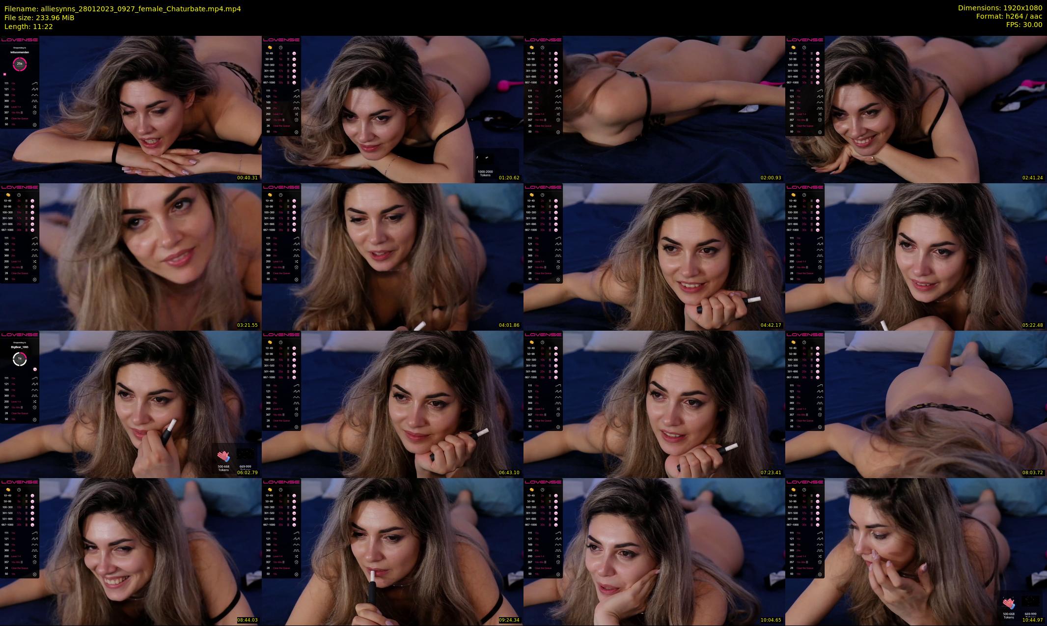 alliesynns — 12 minute Chaturbate female cam show recording, 1080p, Jan 28, 2023
