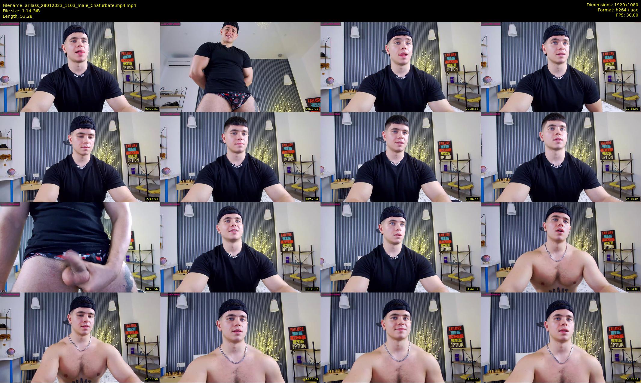 arilass — 54 minute Chaturbate male cam show recording, 1080p, Jan 28, 2023