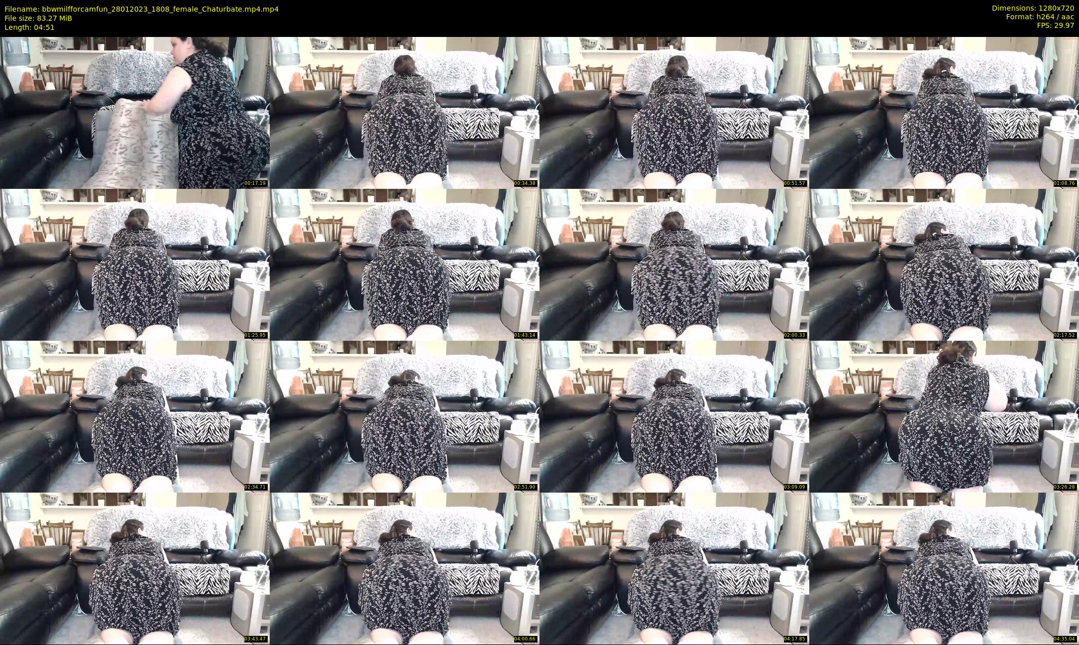 bbwmilfforcamfun — 5 minute Chaturbate female cam show recording, 720p, Jan 28, 2023