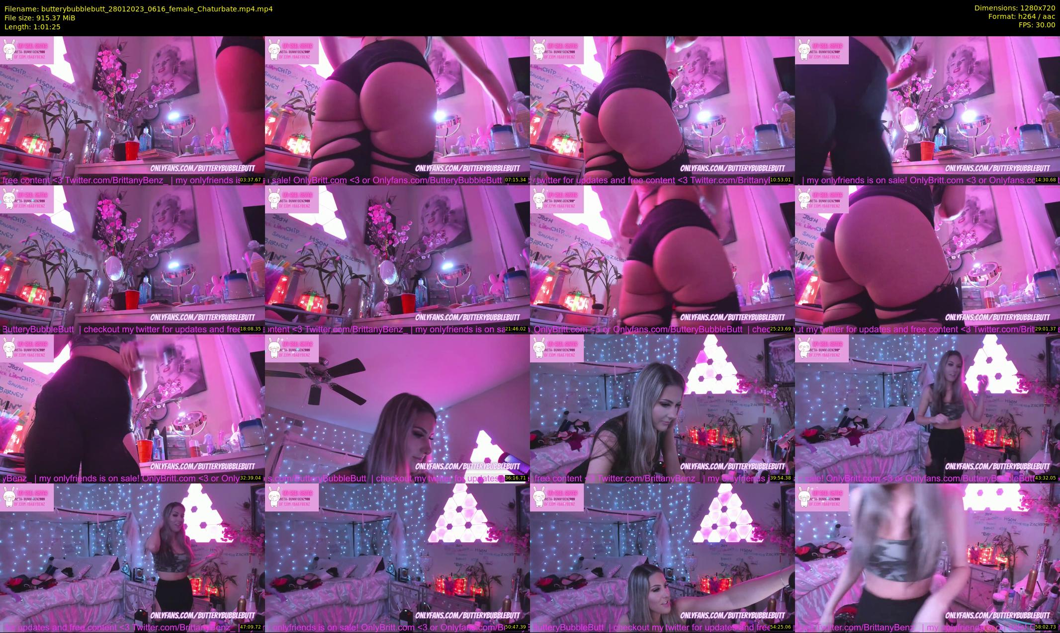 butterybubblebutt — 62 minute Chaturbate couple cam show recording, 720p, Jan 28, 2023