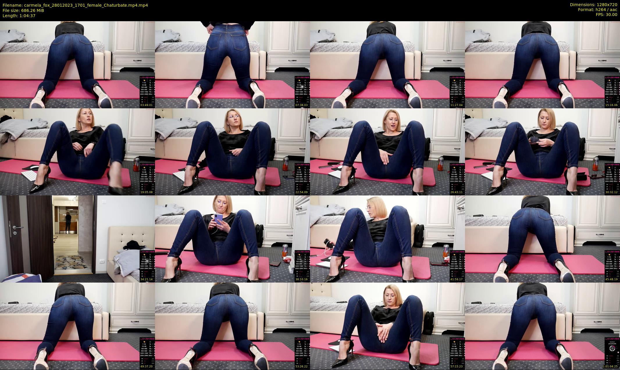 carmela_fox — 65 minute Chaturbate female cam show recording, 720p, Jan 28, 2023