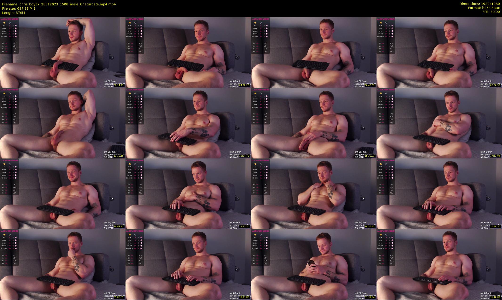 chris_boy37 — 38 minute Chaturbate male cam show recording, 1080p, Jan 28, 2023