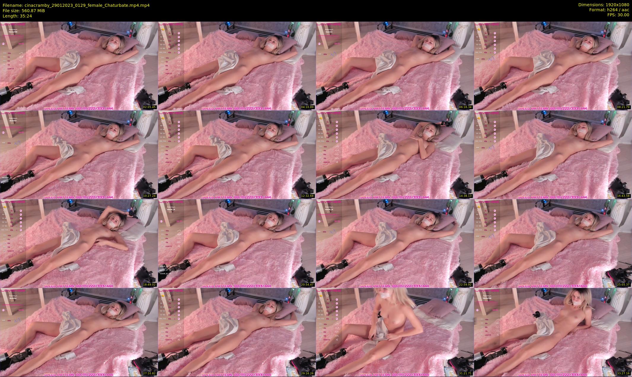 cinacramby — 36 minute Chaturbate female cam show recording, 1080p, Jan 29, 2023