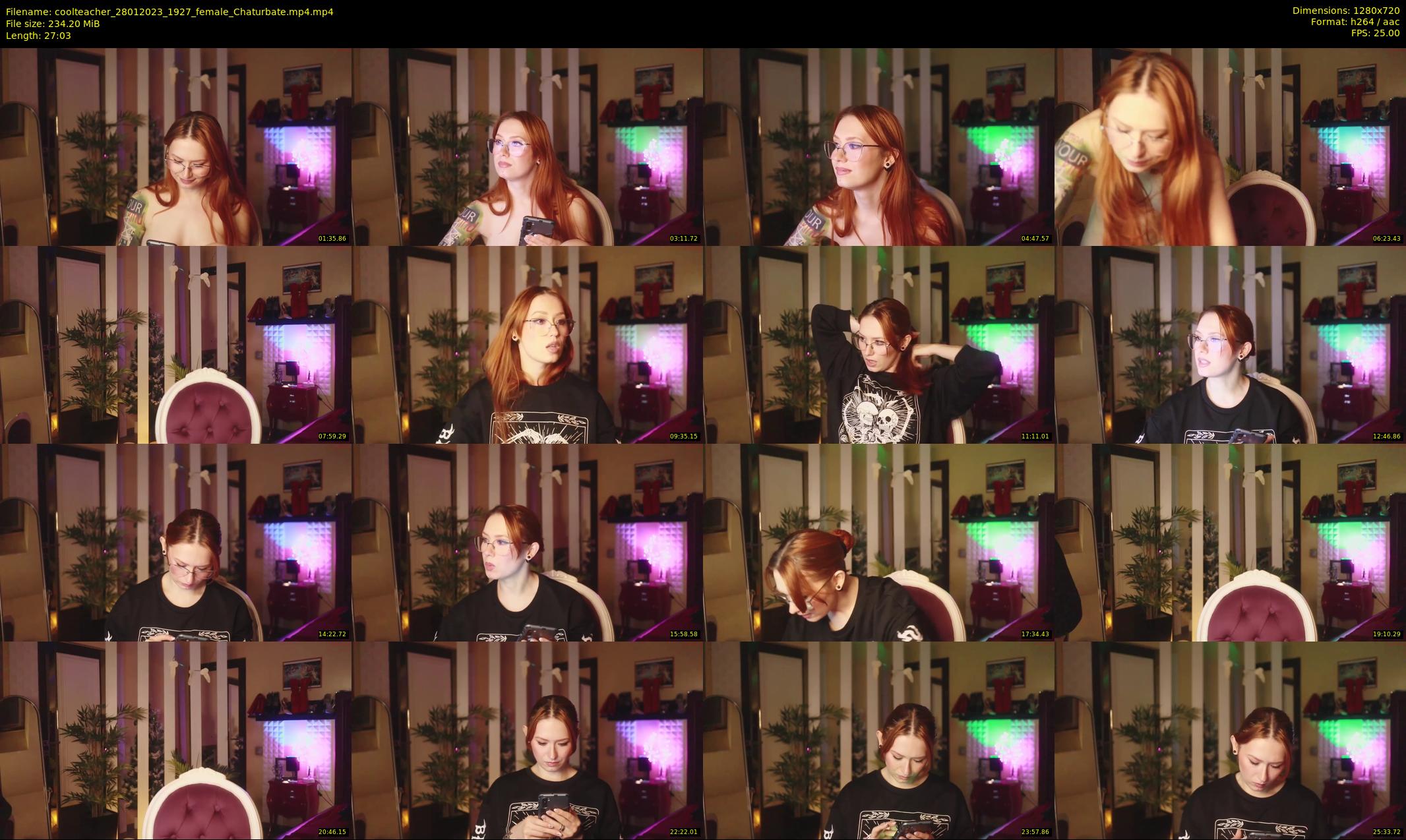 coolteacher — 28 minute Chaturbate female cam show recording, 720p, Jan 28, 2023
