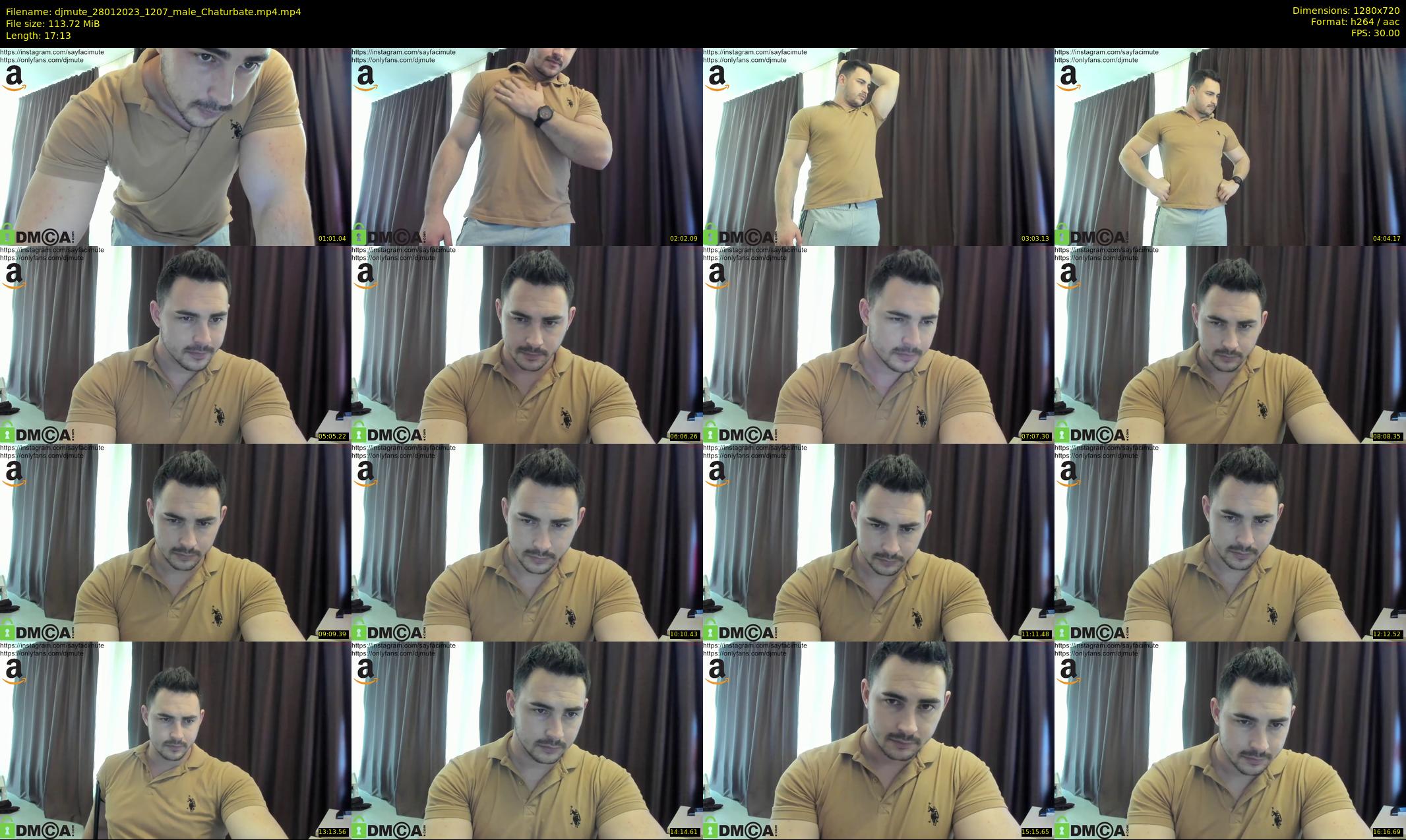 djmute — 18 minute Chaturbate male cam show recording, 720p, Jan 28, 2023