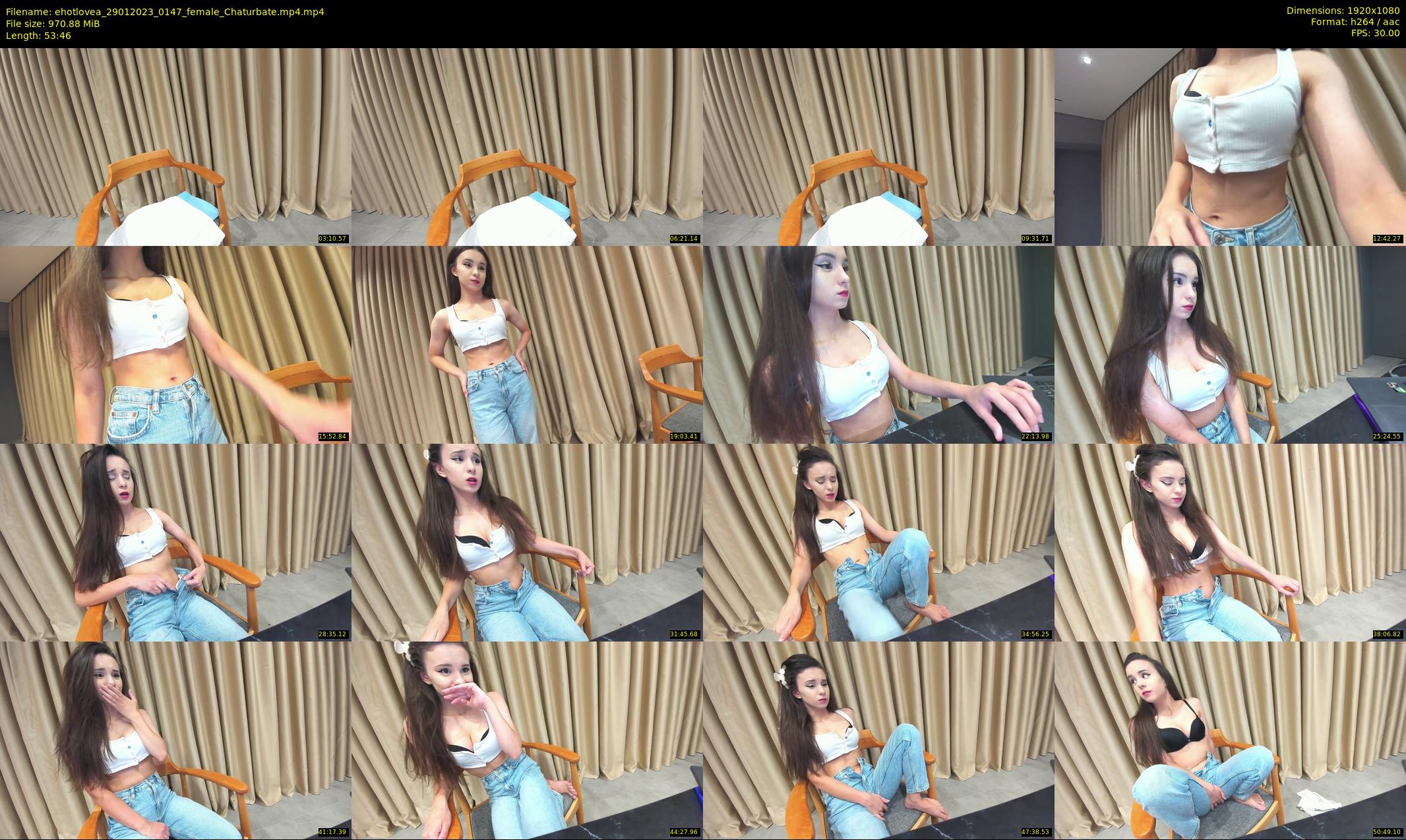 ehotlovea — 54 minute Chaturbate female cam show recording, 1080p, Jan 29, 2023