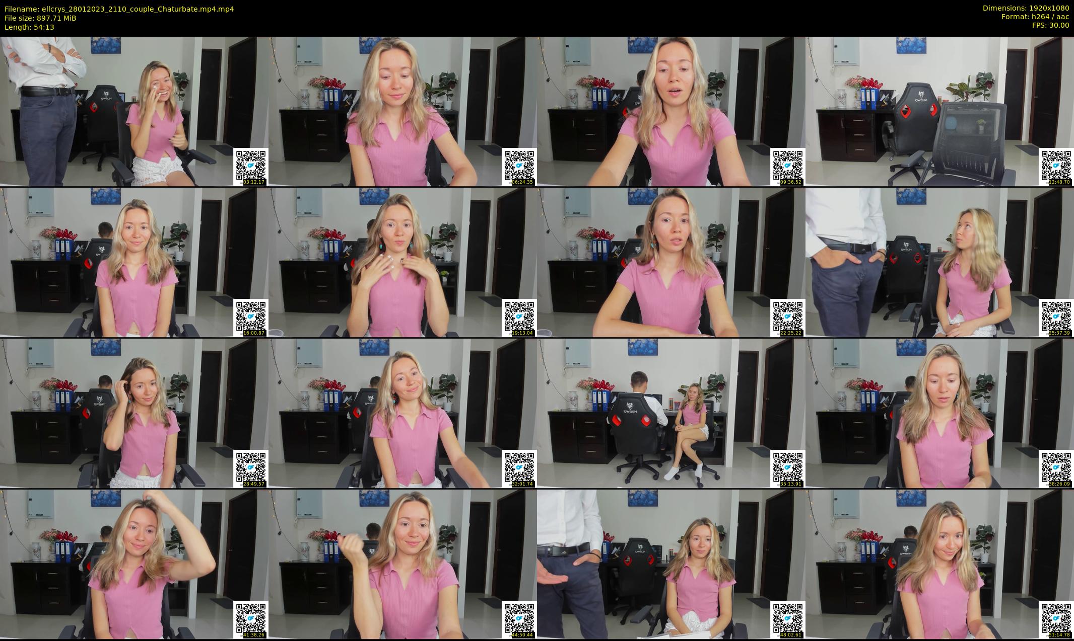 ellcrys — 55 minute Chaturbate couple cam show recording, 1080p, Jan 28, 2023