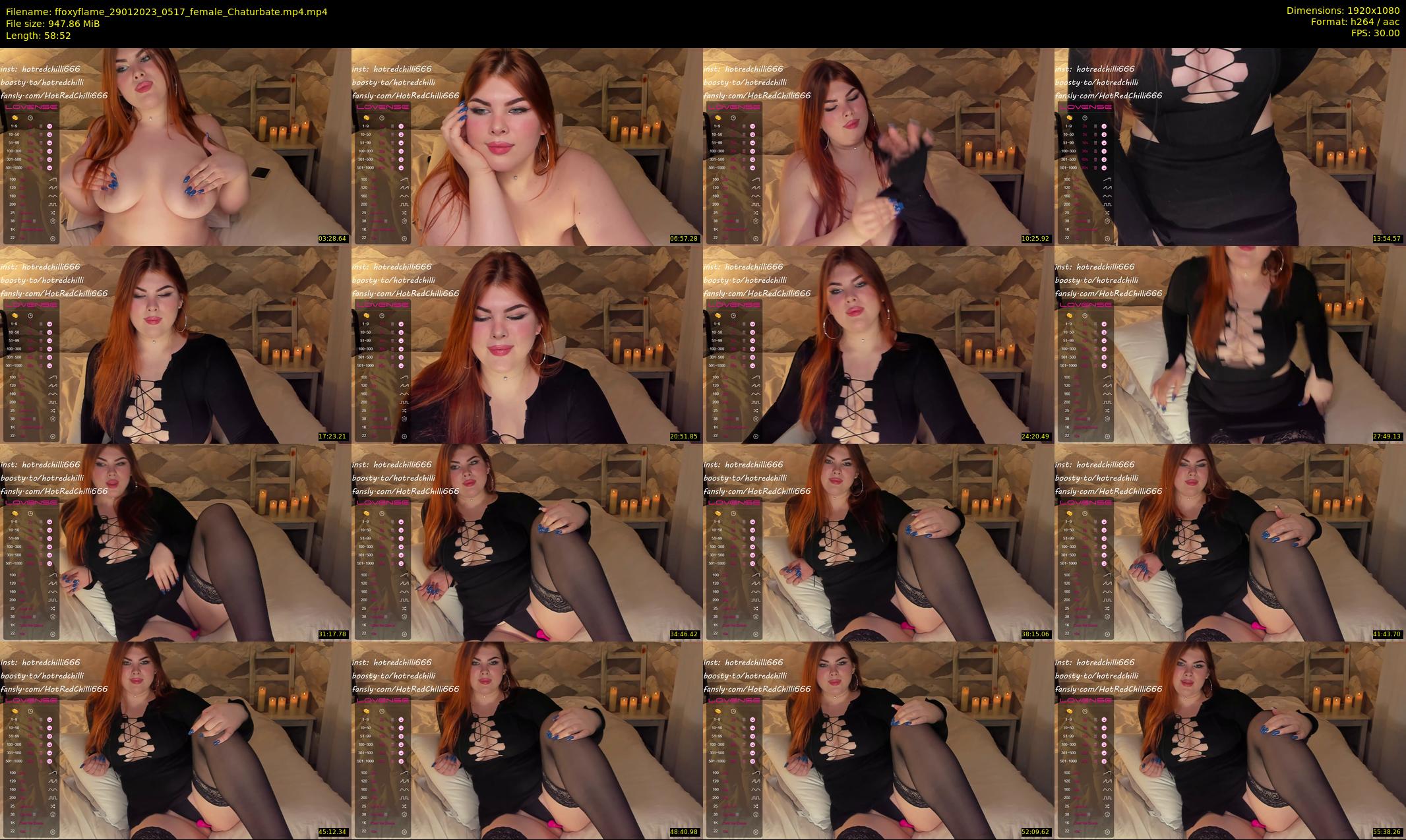 ffoxyflame — 59 minute Chaturbate female cam show recording, 1080p, Jan 29, 2023
