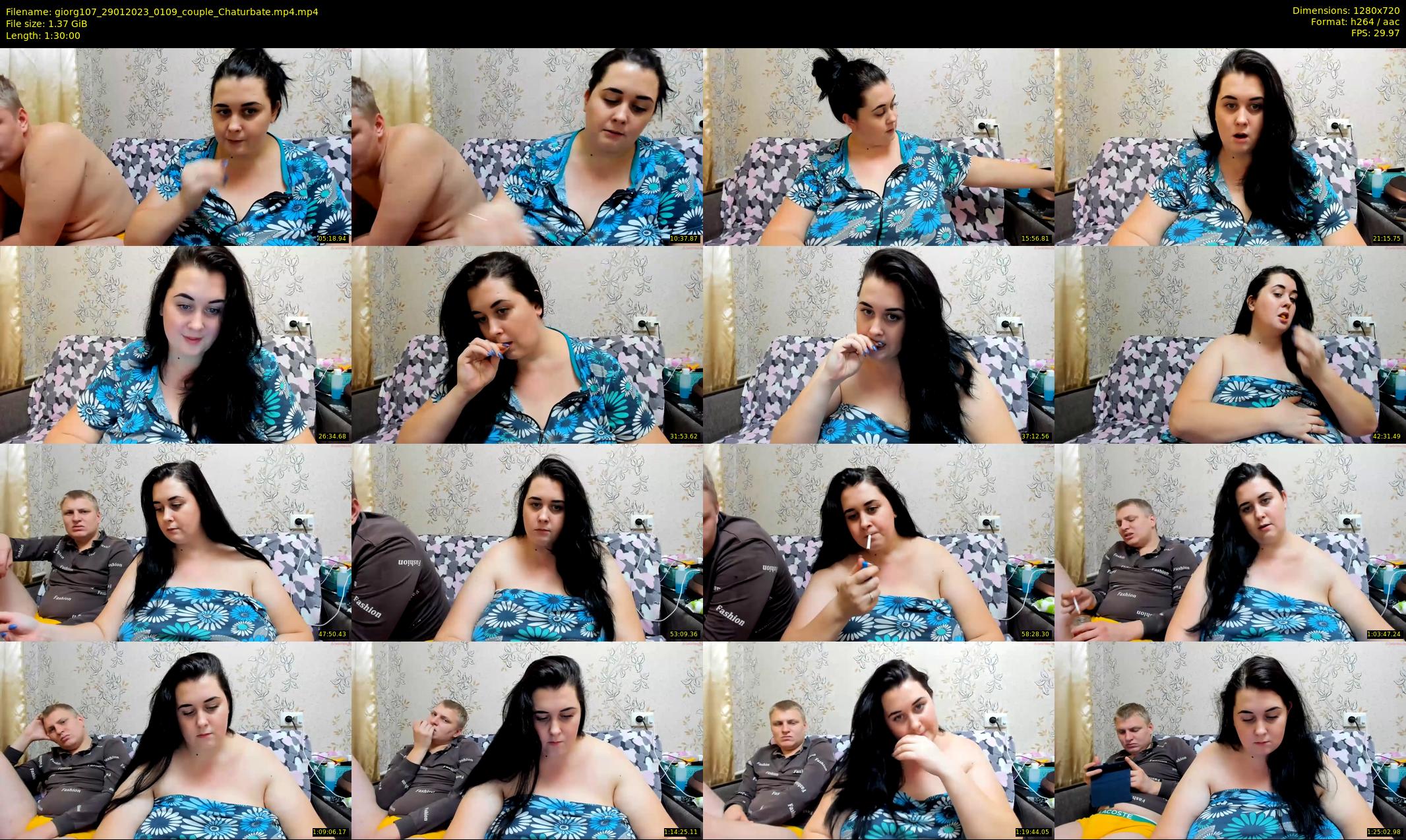 giorg107 — 90 minute Chaturbate couple cam show recording, 720p, Jan 29, 2023