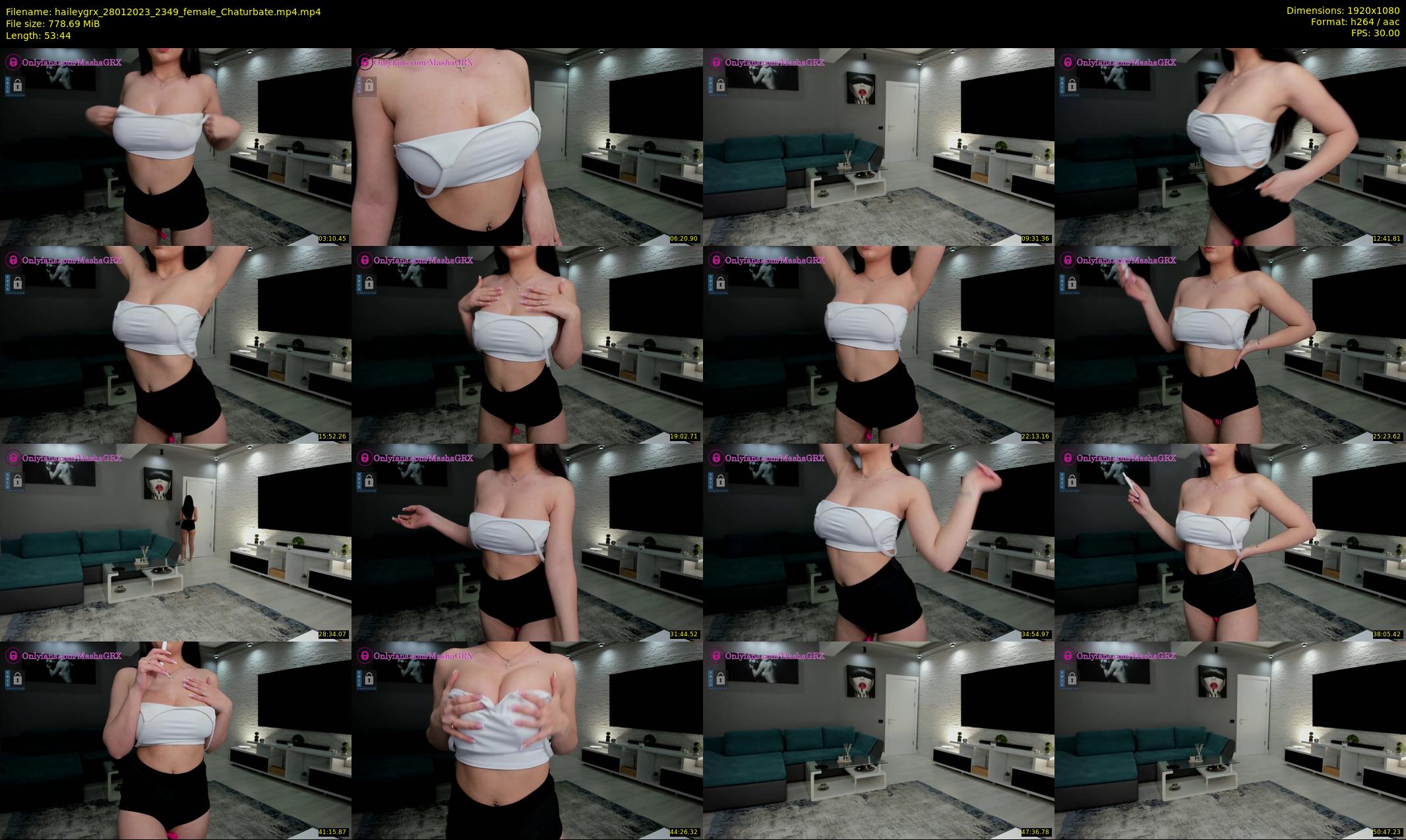haileygrx — 54 minute Chaturbate female cam show recording, 1080p, Jan 28, 2023