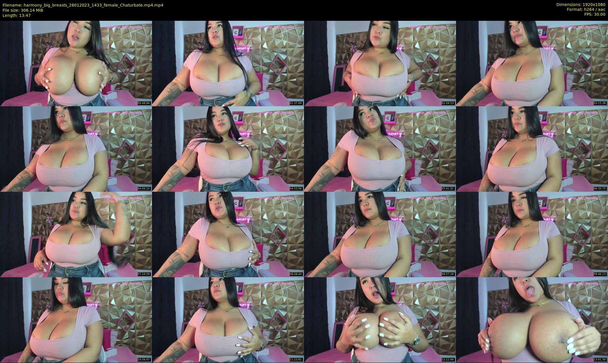 harmony_big_breasts — 14 minute Chaturbate female cam show recording, 1080p, Jan 28, 2023