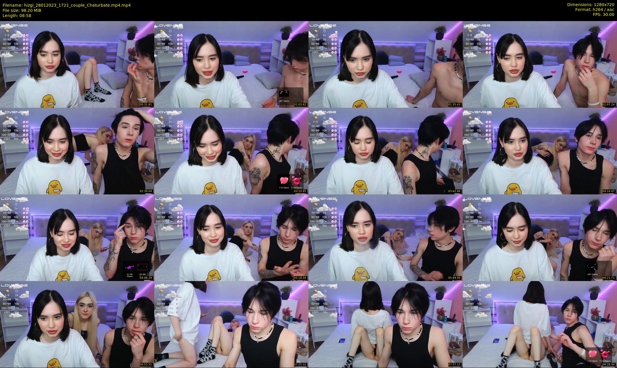 hizgi — 9 minute Chaturbate couple cam show recording, 720p, Jan 28, 2023