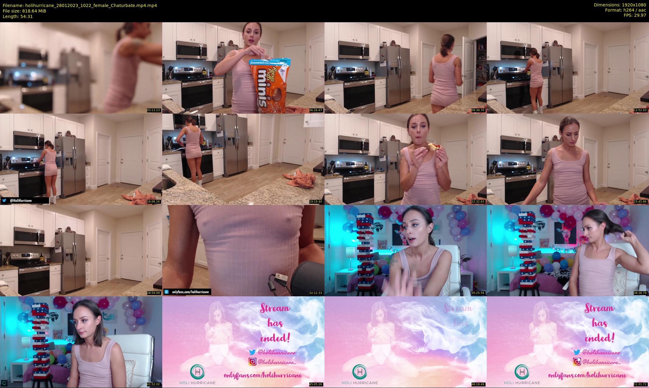 holihurricane — 55 minute Chaturbate female cam show recording, 1080p, Jan 28, 2023