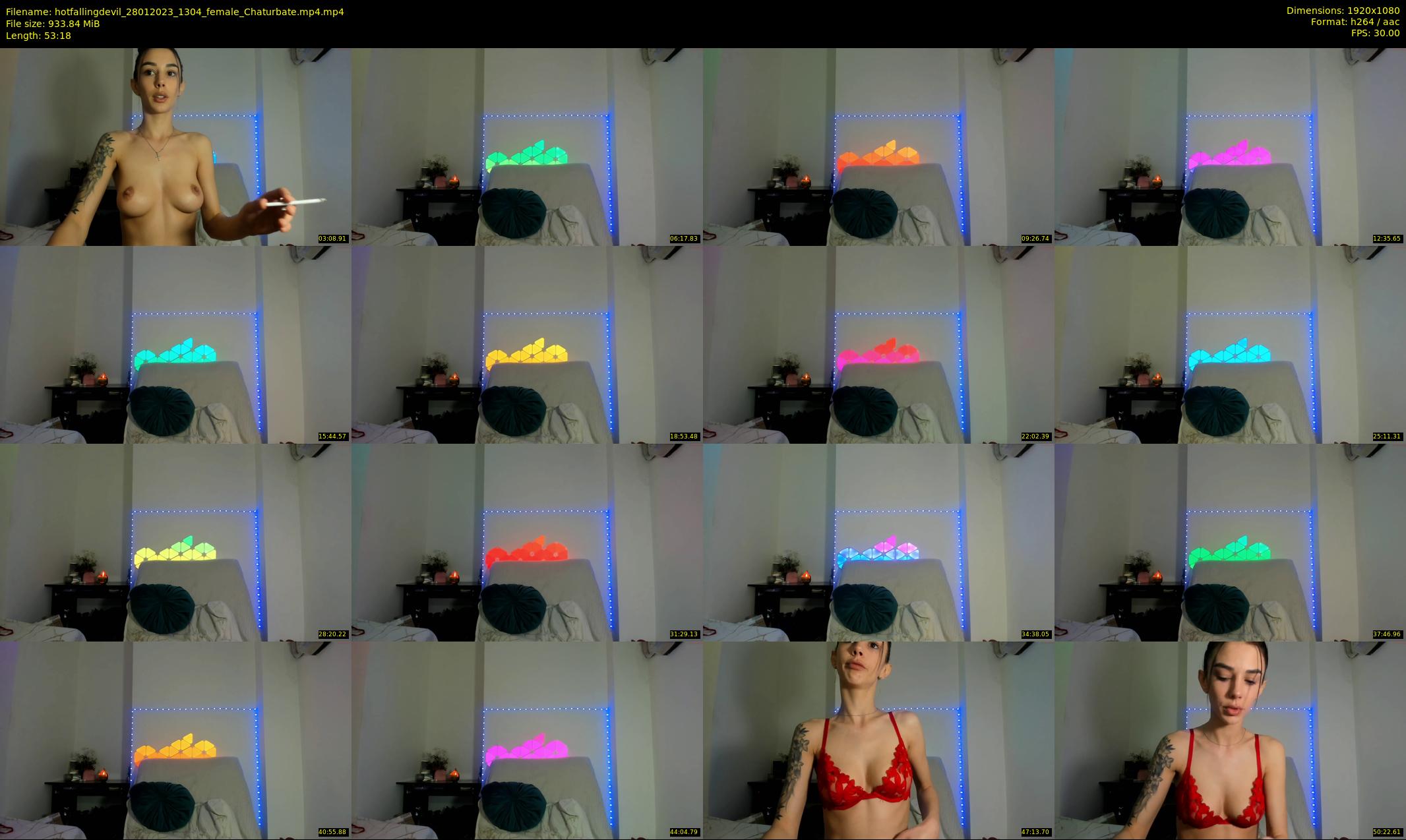 hotfallingdevil — 54 minute Chaturbate female cam show recording, 1080p, Jan 28, 2023