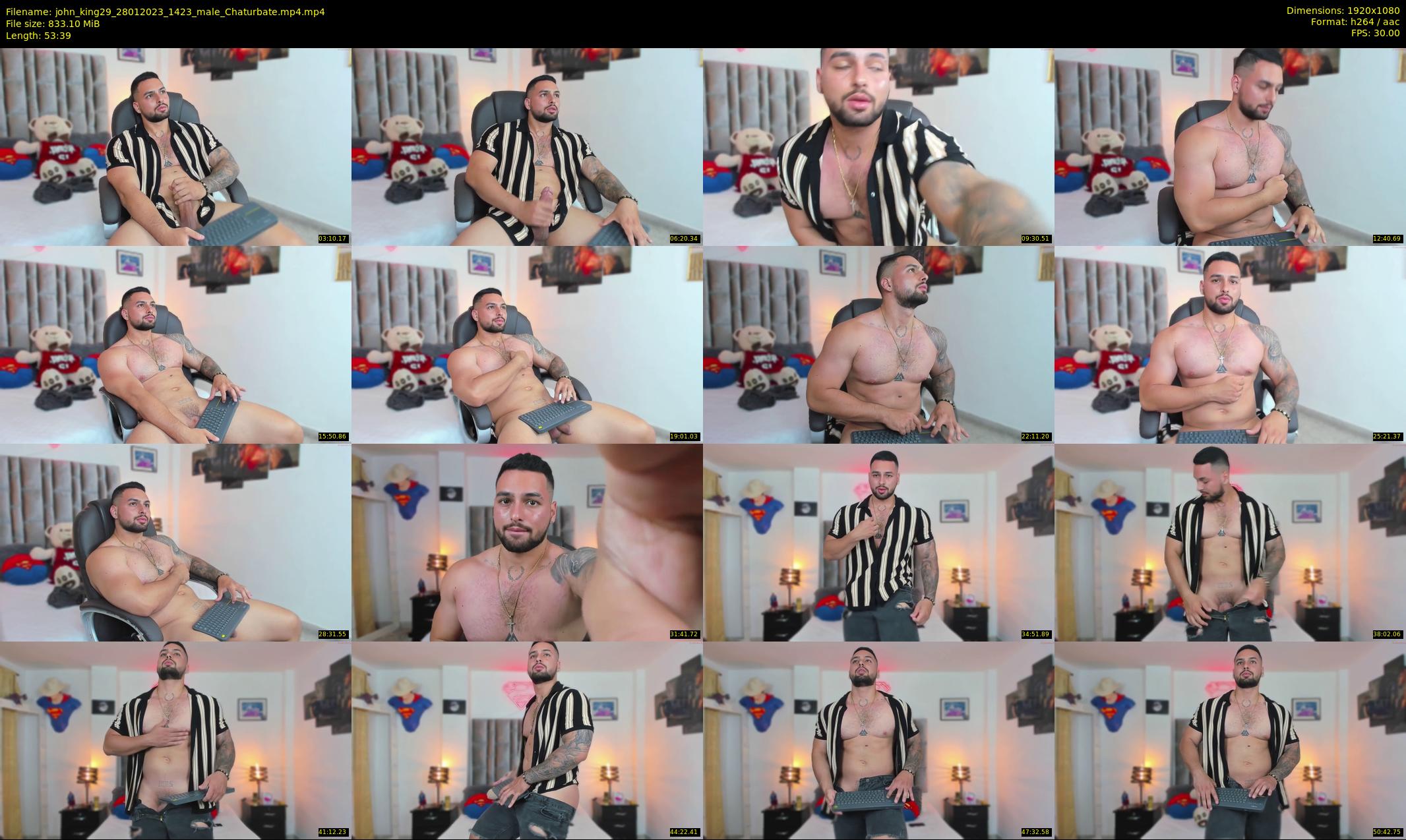 john_king29 — 54 minute Chaturbate male cam show recording, 1080p, Jan 28, 2023