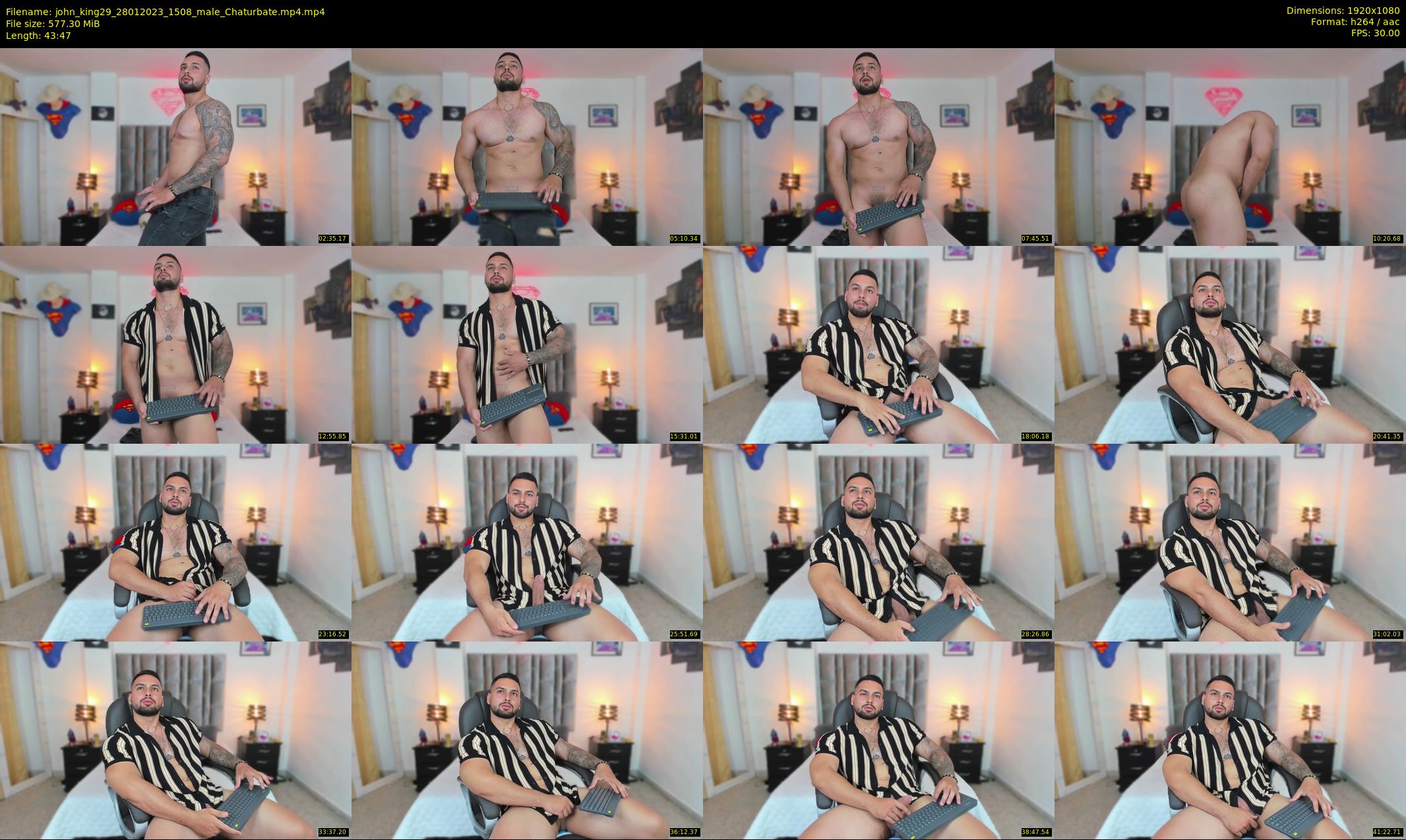 john_king29 — 44 minute Chaturbate male cam show recording, 1080p, Jan 28, 2023