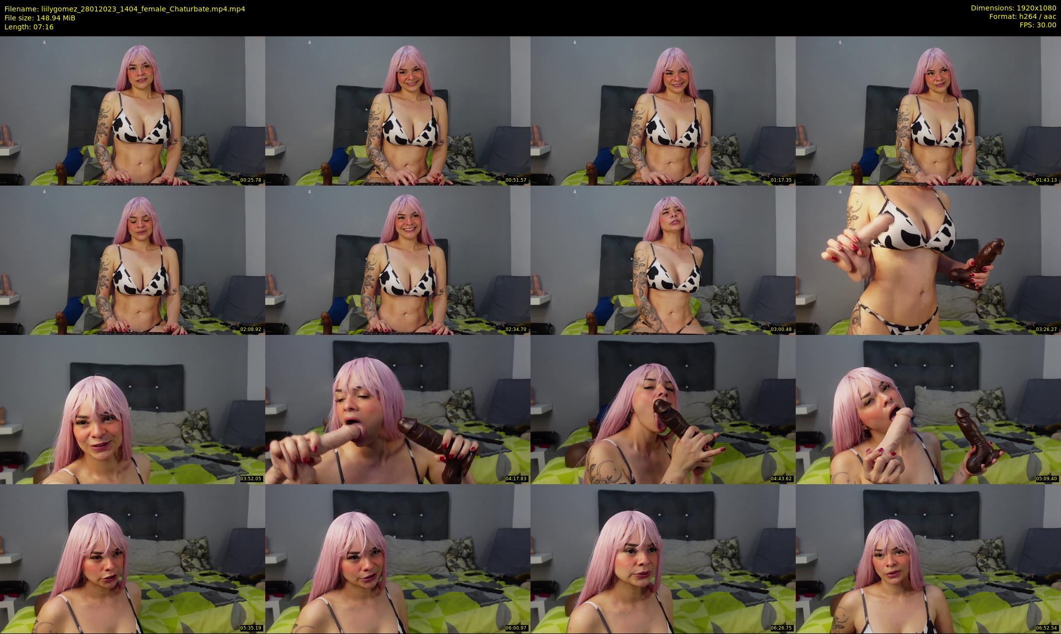 liilygomez — 8 minute Chaturbate female cam show recording, 1080p, Jan 28, 2023