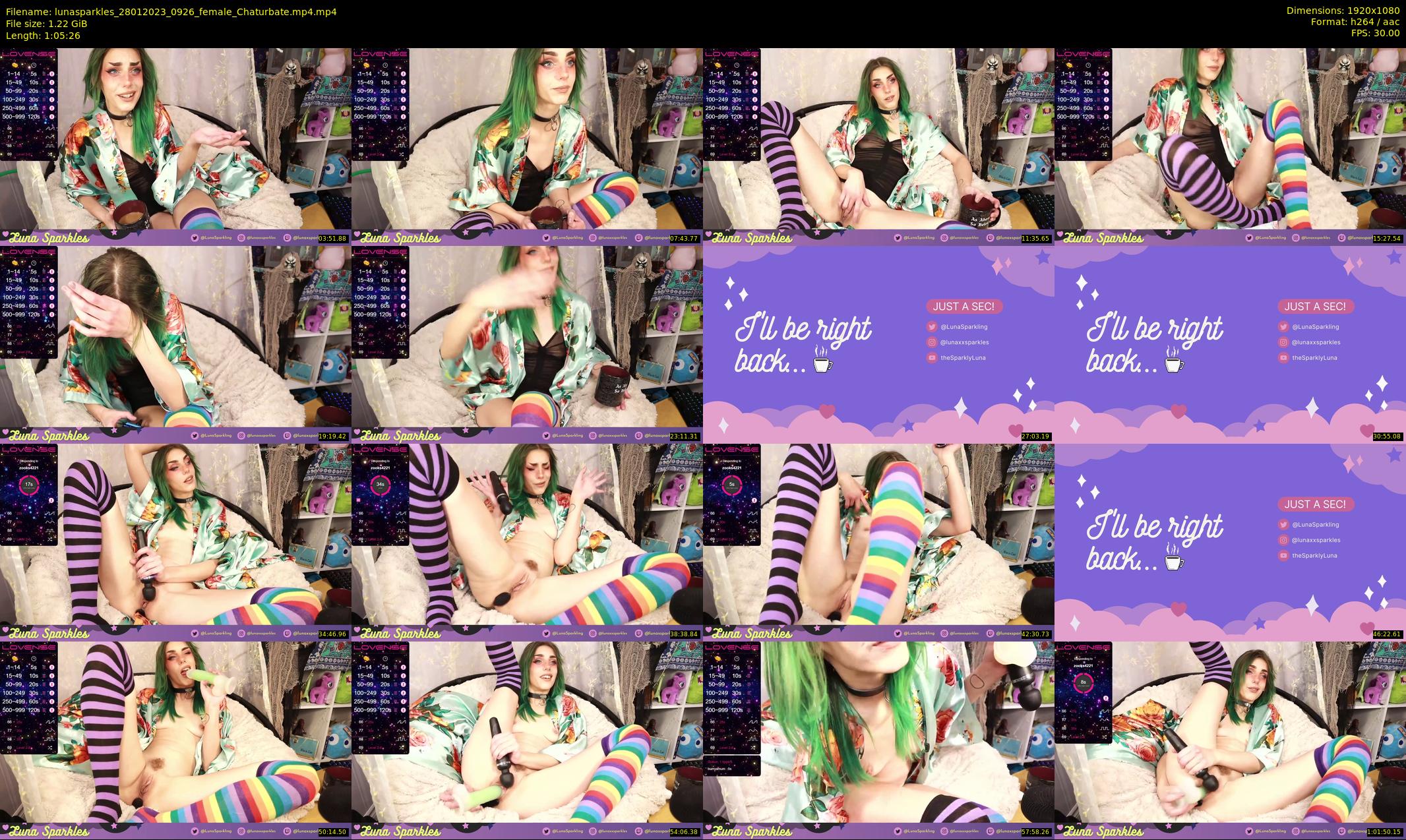 lunasparkles — 66 minute Chaturbate female cam show recording, 1080p, Jan 28, 2023