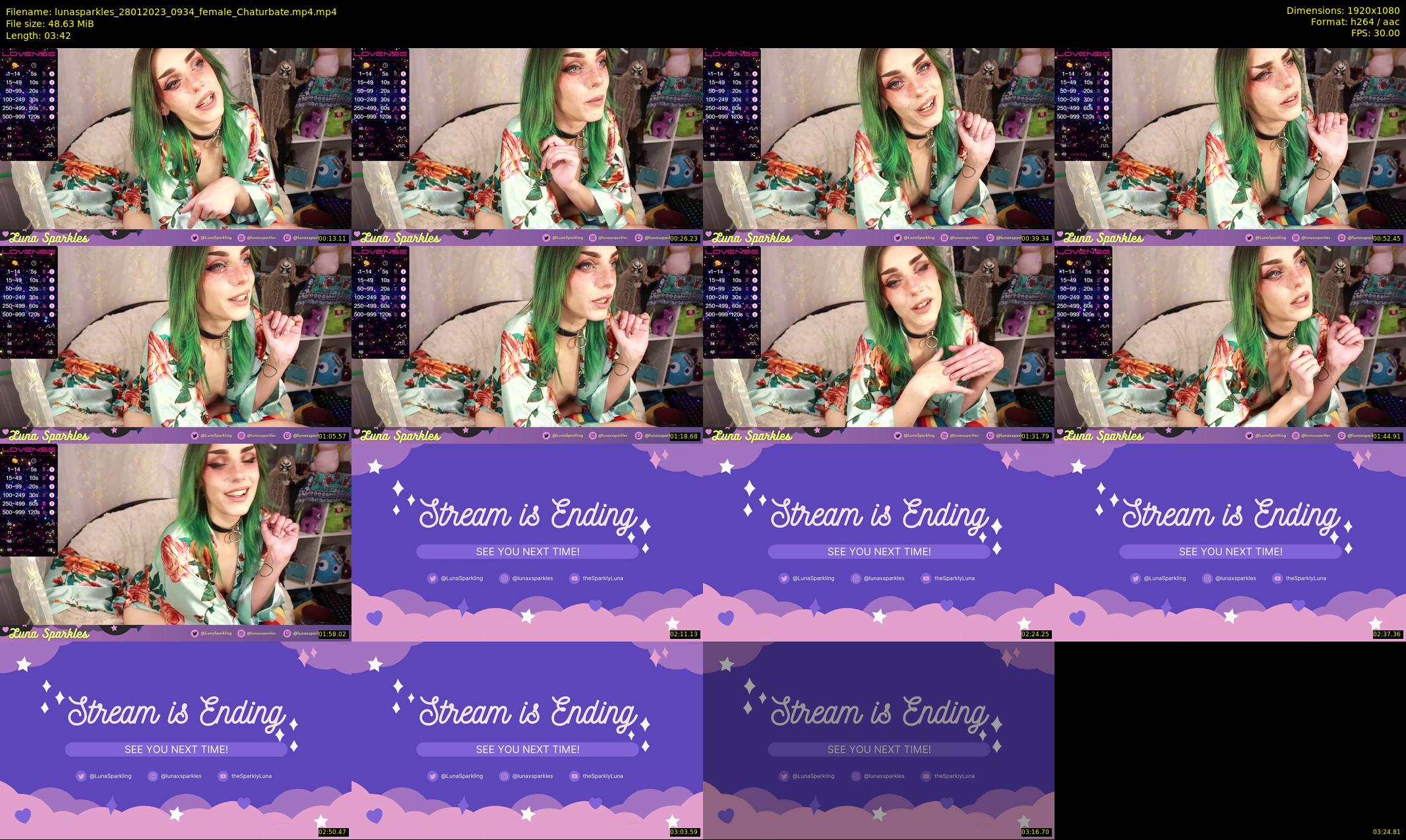 lunasparkles — 4 minute Chaturbate female cam show recording, 1080p, Jan 28, 2023