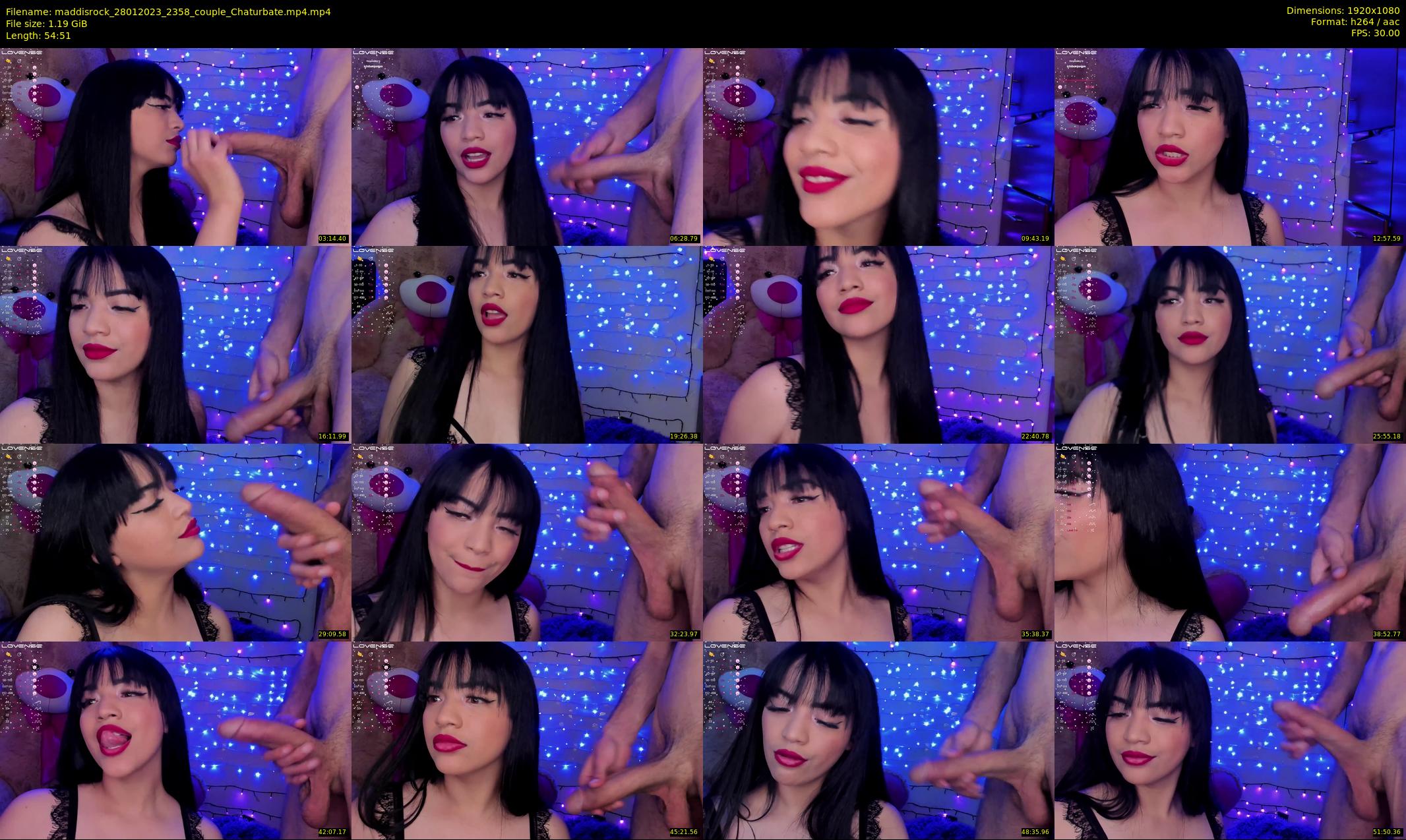 maddisrock — 55 minute Chaturbate couple cam show recording, 1080p, Jan 28, 2023