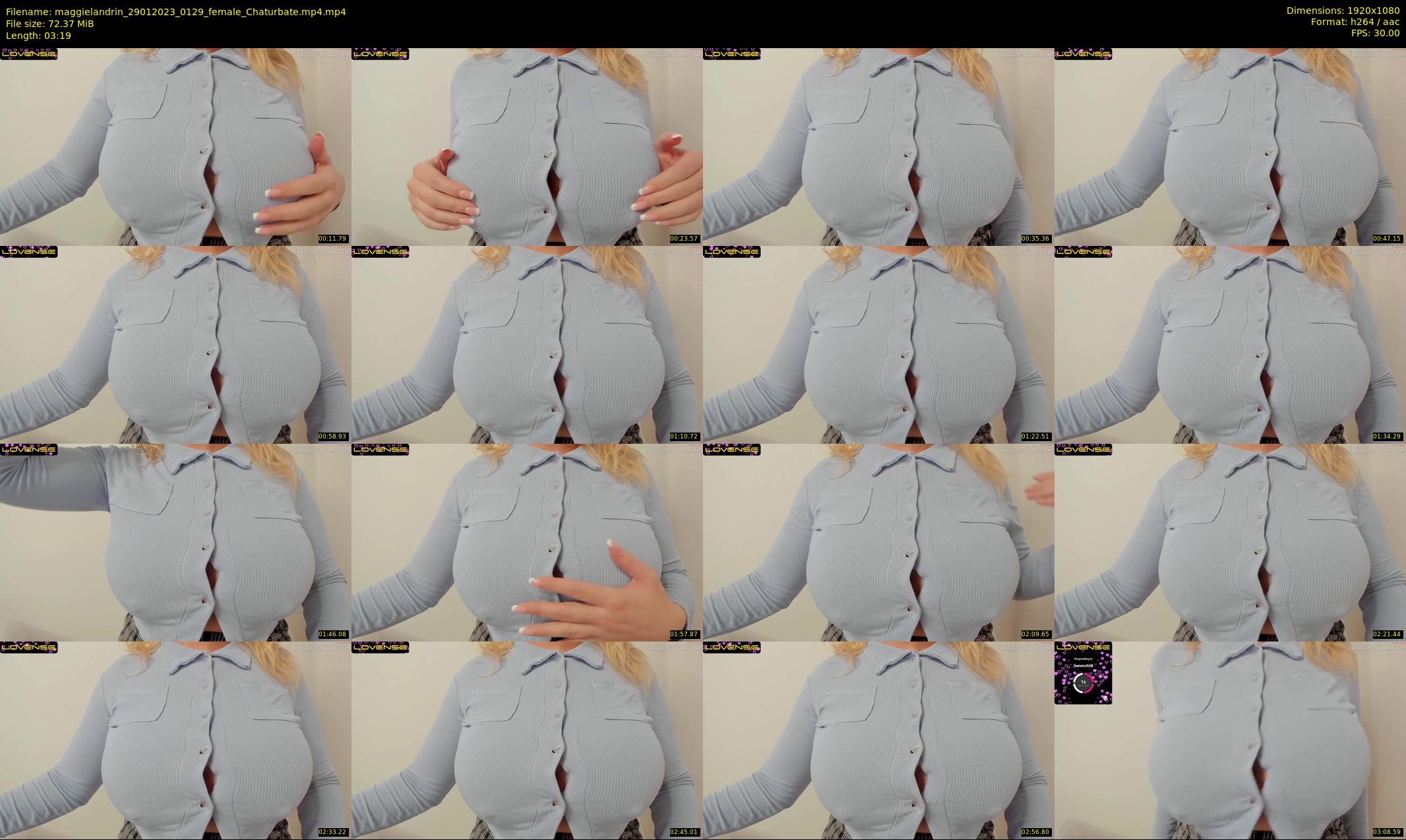 maggielandrin — 4 minute Chaturbate female cam show recording, 1080p, Jan 29, 2023