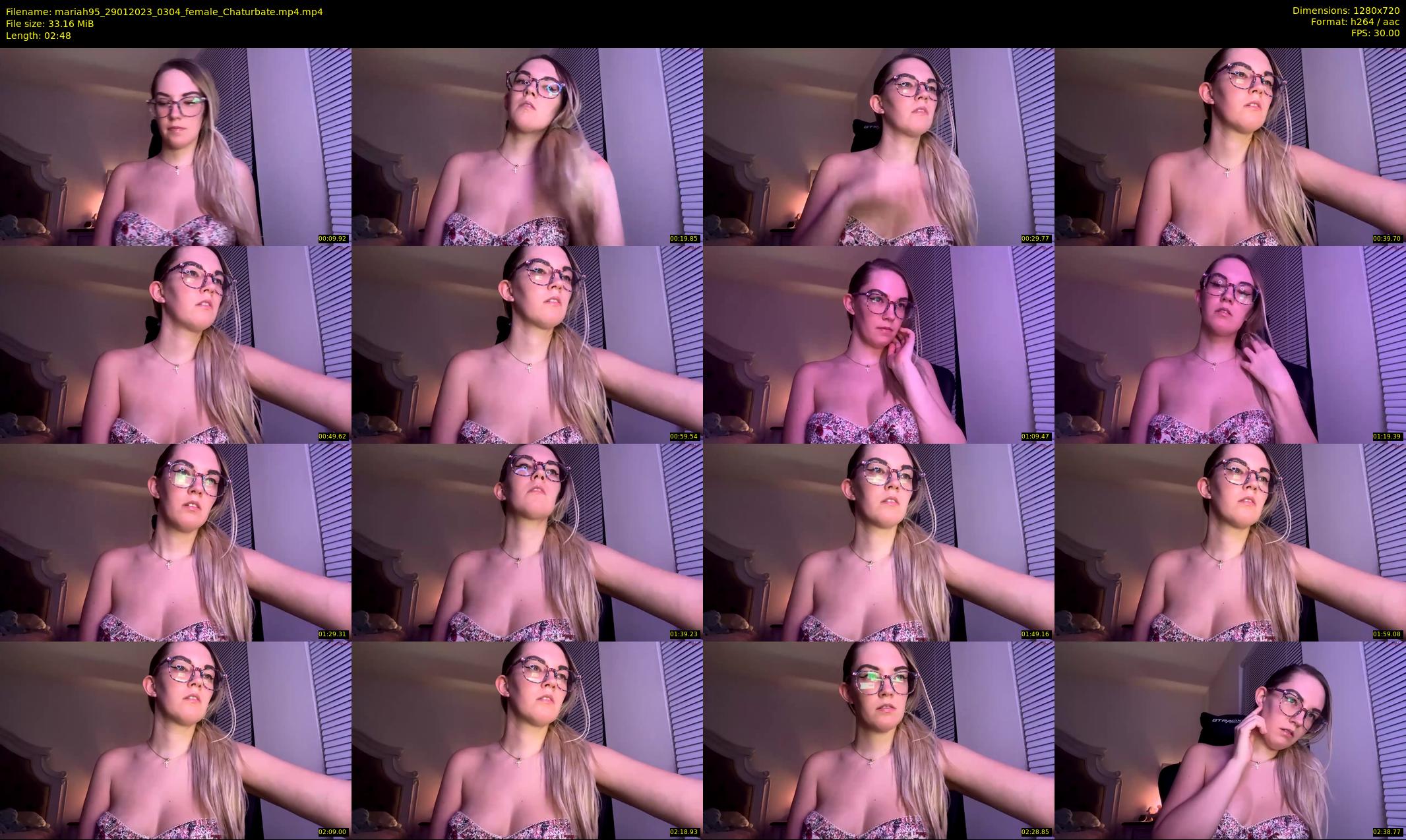 mariah95 — 3 minute Chaturbate female cam show recording, 720p, Jan 29, 2023