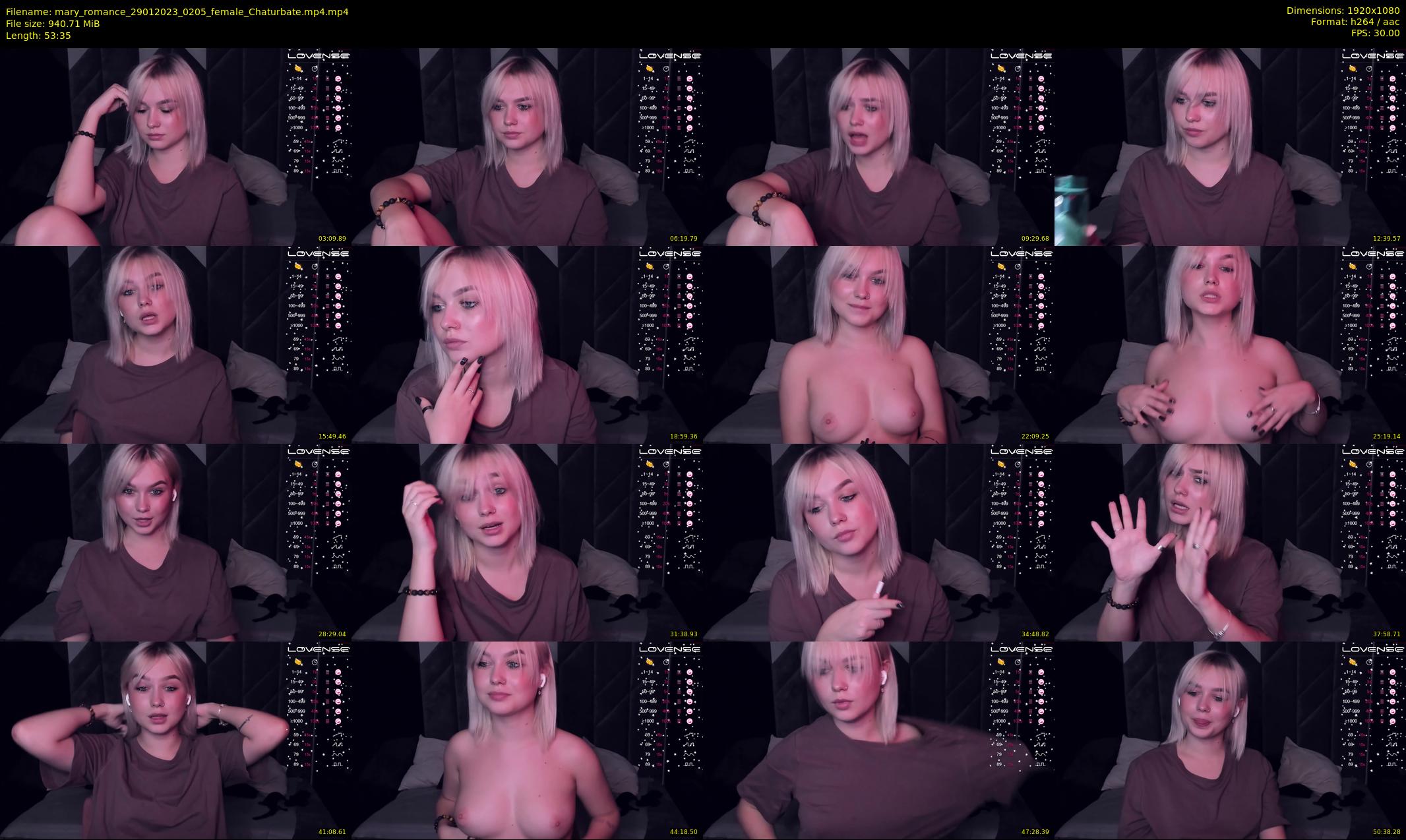 mary_romance — 54 minute Chaturbate female cam show recording, 1080p, Jan 29, 2023