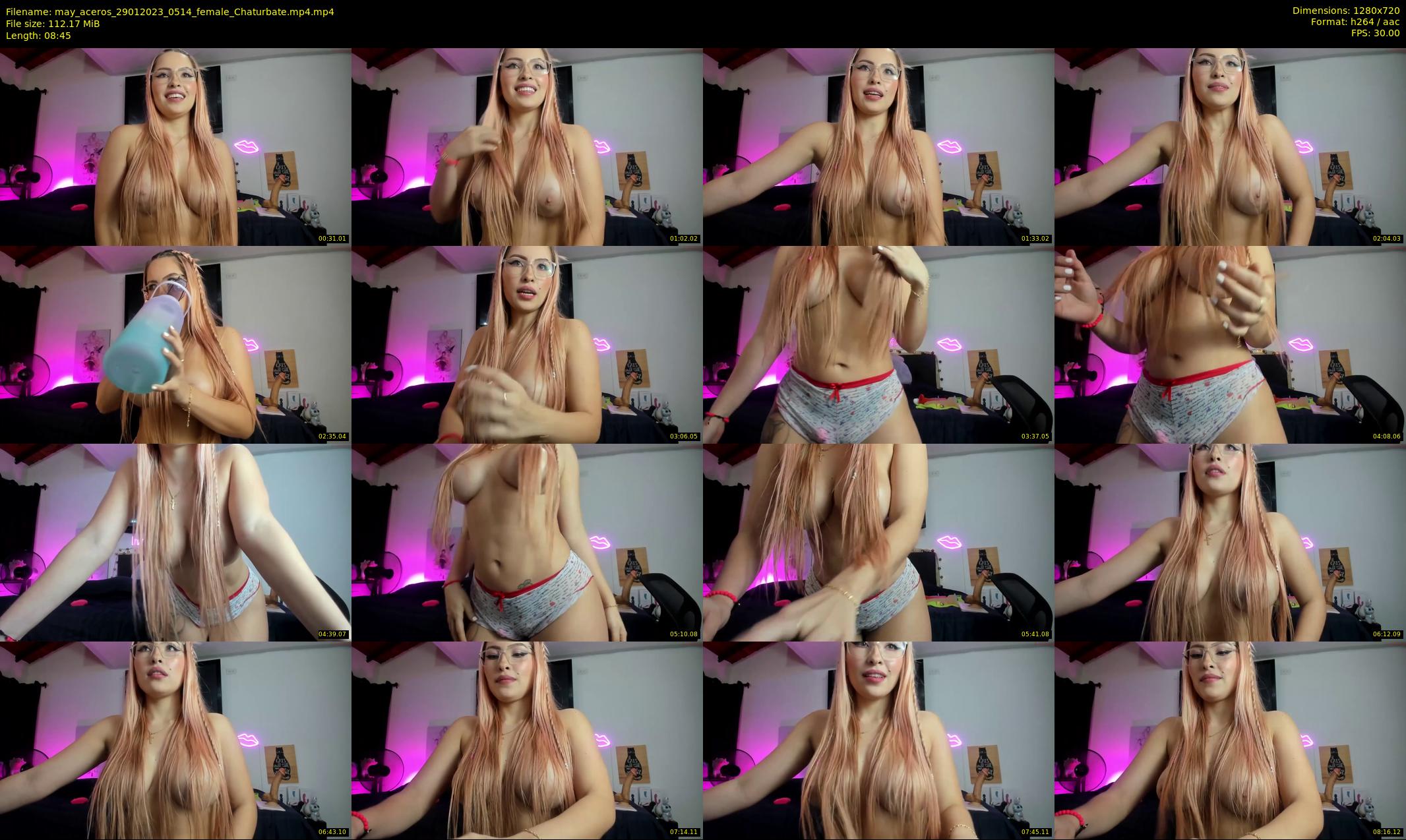 may_aceros — 9 minute Chaturbate female cam show recording, 720p, Jan 29, 2023
