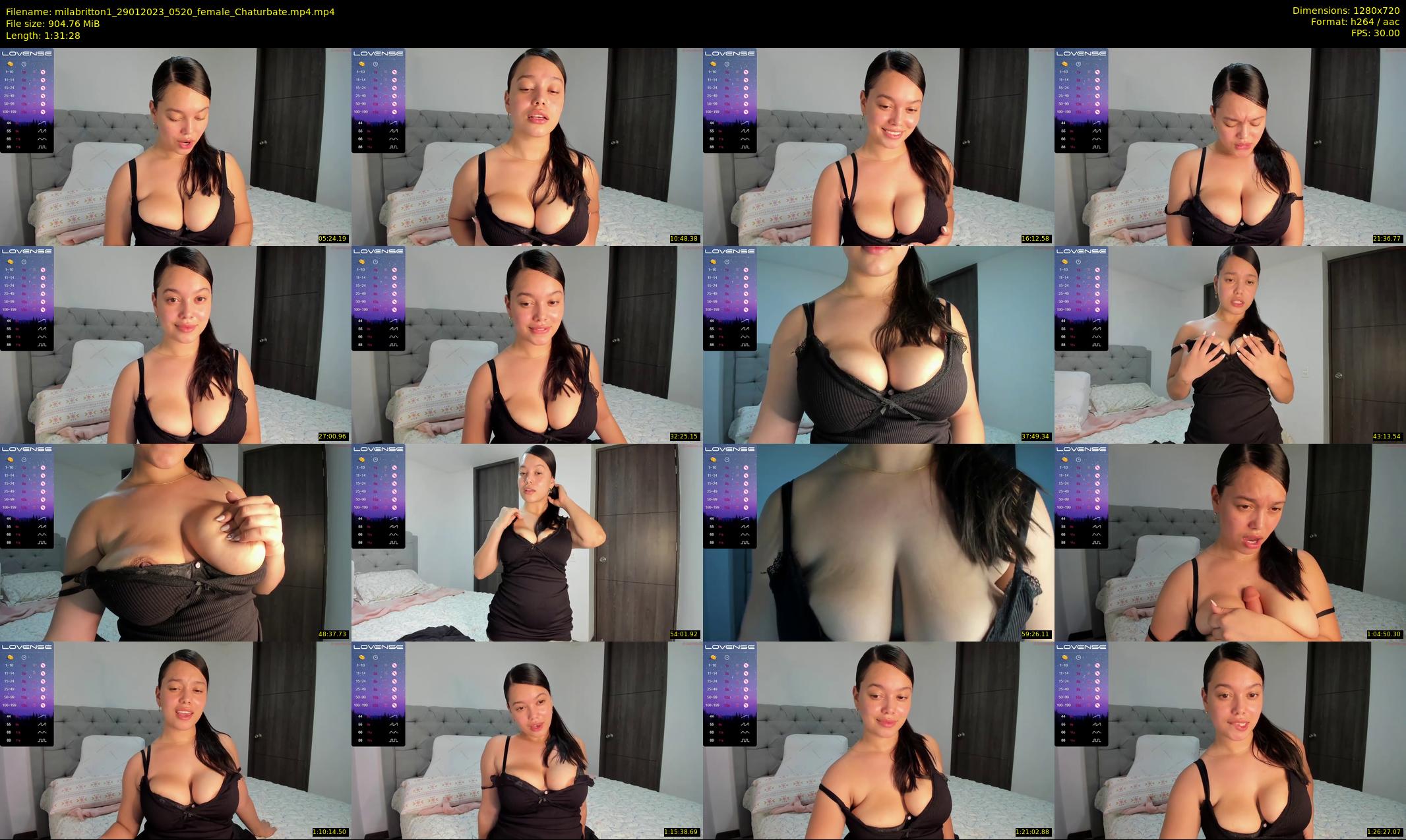 milabritton1 — 92 minute Chaturbate female cam show recording, 720p, Jan 29, 2023