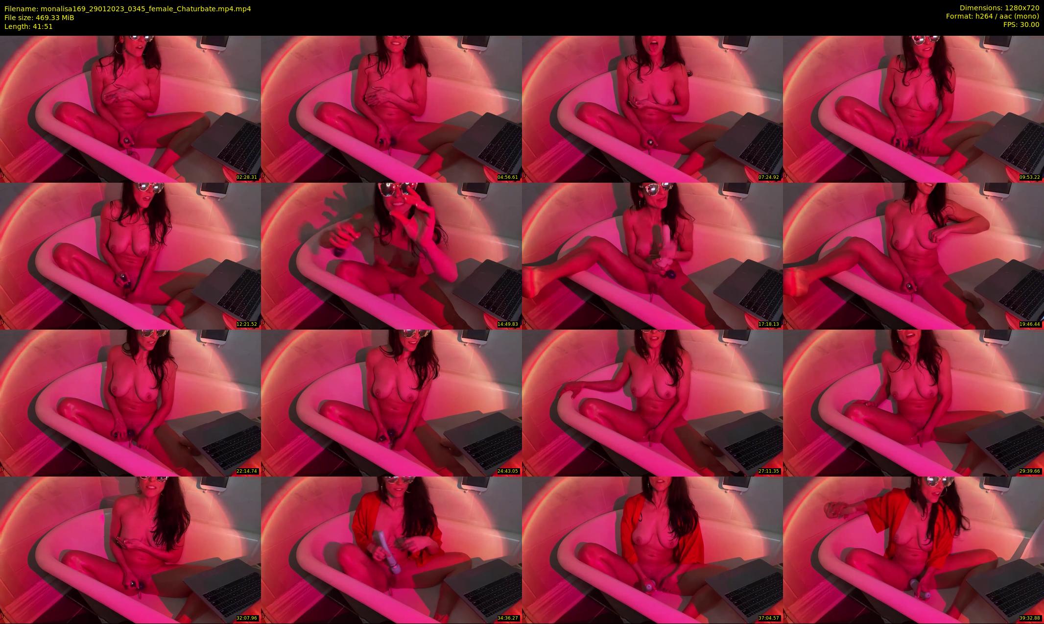 monalisa169 — 42 minute Chaturbate female cam show recording, 720p, Jan 29, 2023