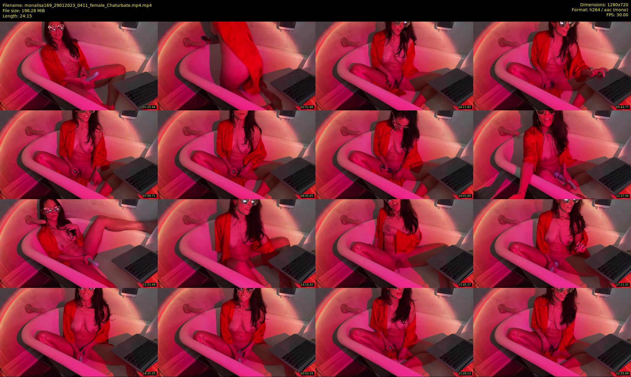 monalisa169 — 25 minute Chaturbate female cam show recording, 720p, Jan 29, 2023