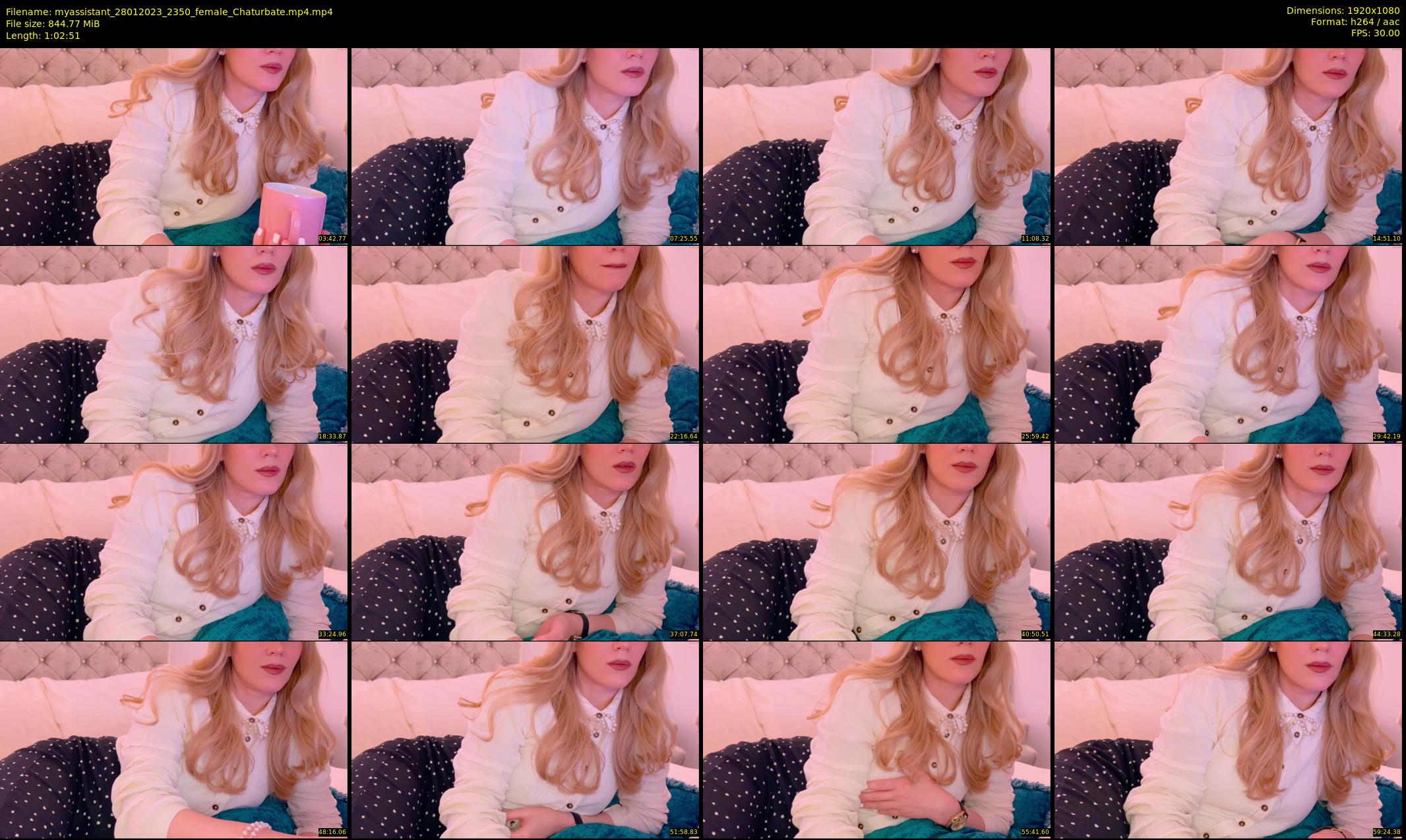 myassistant — 63 minute Chaturbate female cam show recording, 1080p, Jan 28, 2023