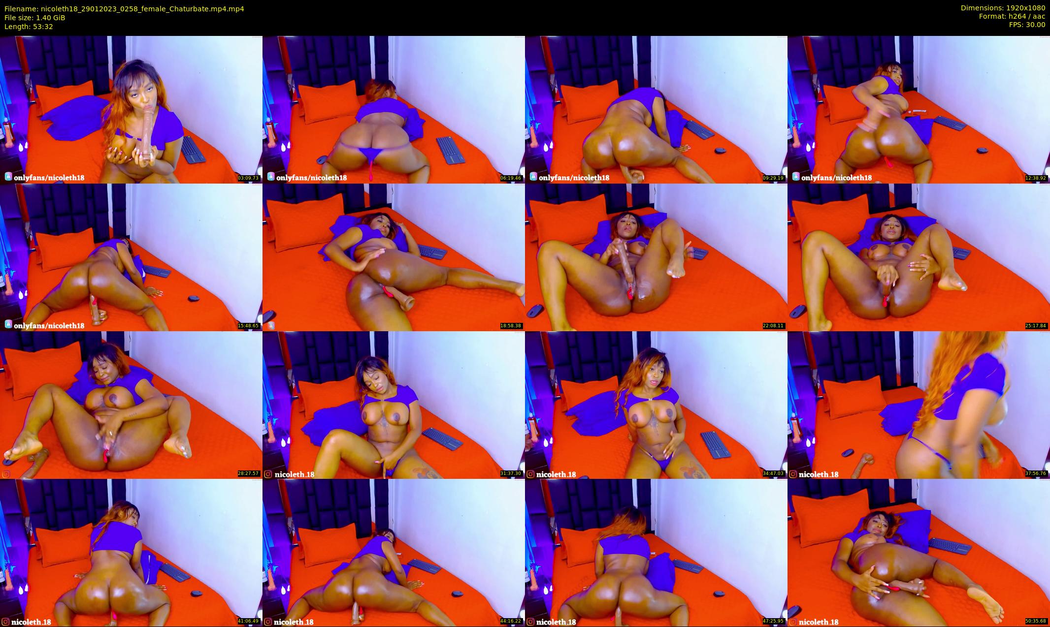 nicoleth18 — 54 minute Chaturbate female cam show recording, 1080p, Jan 29, 2023