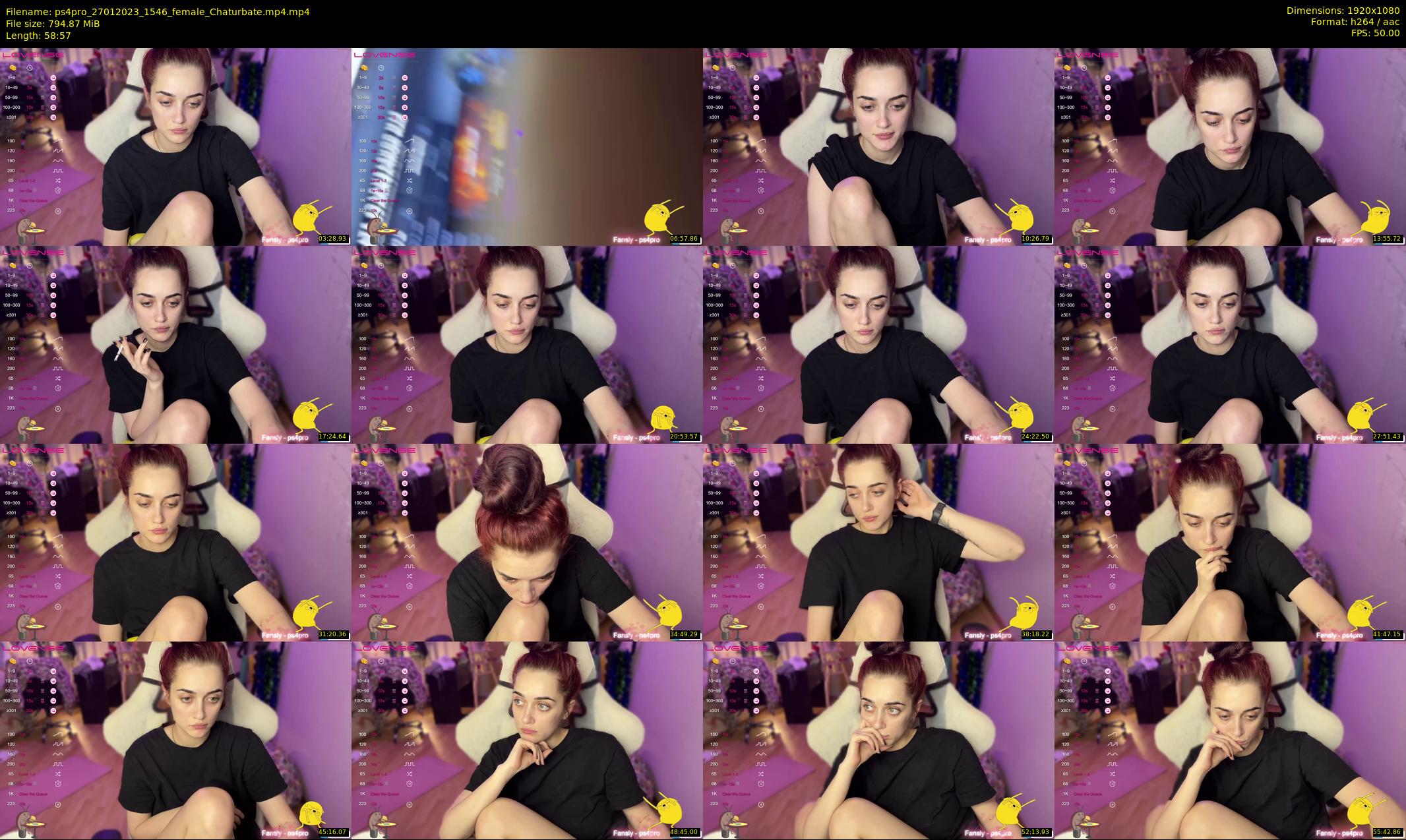 ps4pro — 59 minute Chaturbate female cam show recording, 1080p, Jan 27, 2023