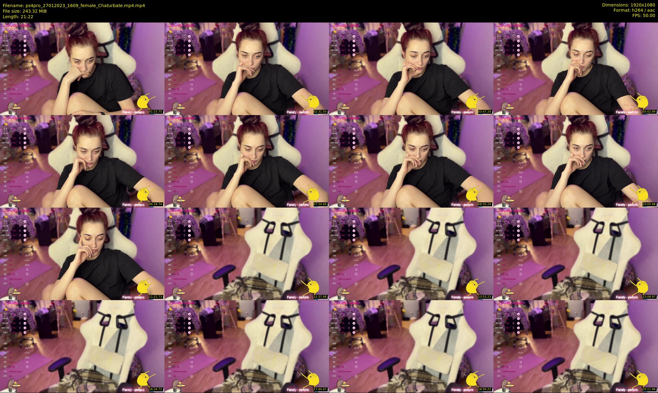 ps4pro — 22 minute Chaturbate female cam show recording, 1080p, Jan 27, 2023