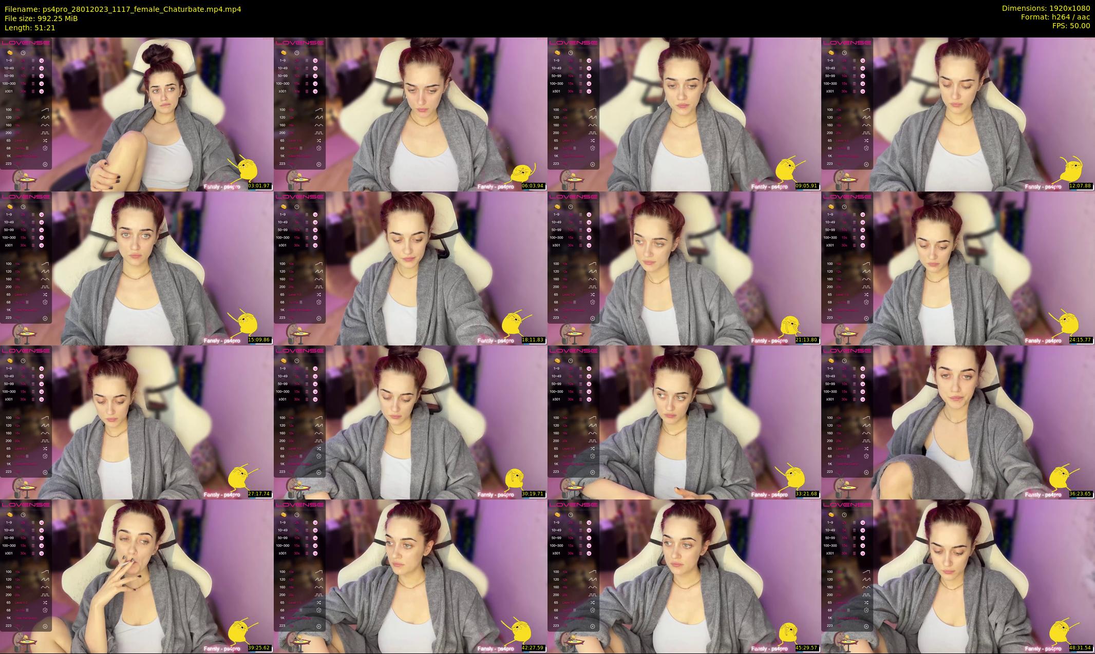 ps4pro — 52 minute Chaturbate female cam show recording, 1080p, Jan 28, 2023