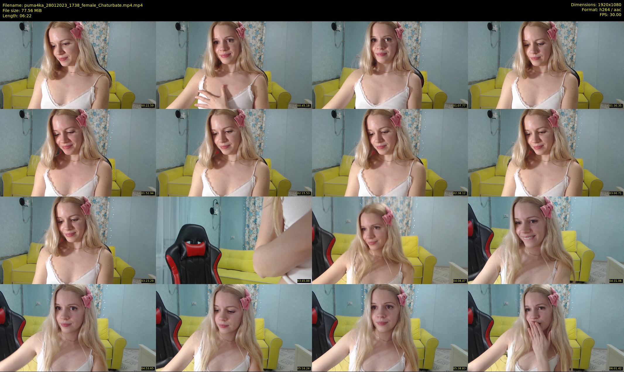 puma4ka — 7 minute Chaturbate female cam show recording, 1080p, Jan 28, 2023