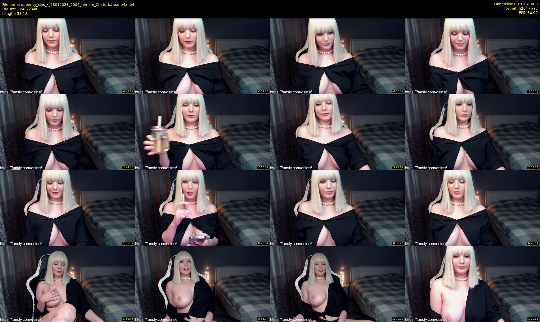 queensy_sins_x — 54 minute Chaturbate female cam show recording, 1080p, Jan 28, 2023