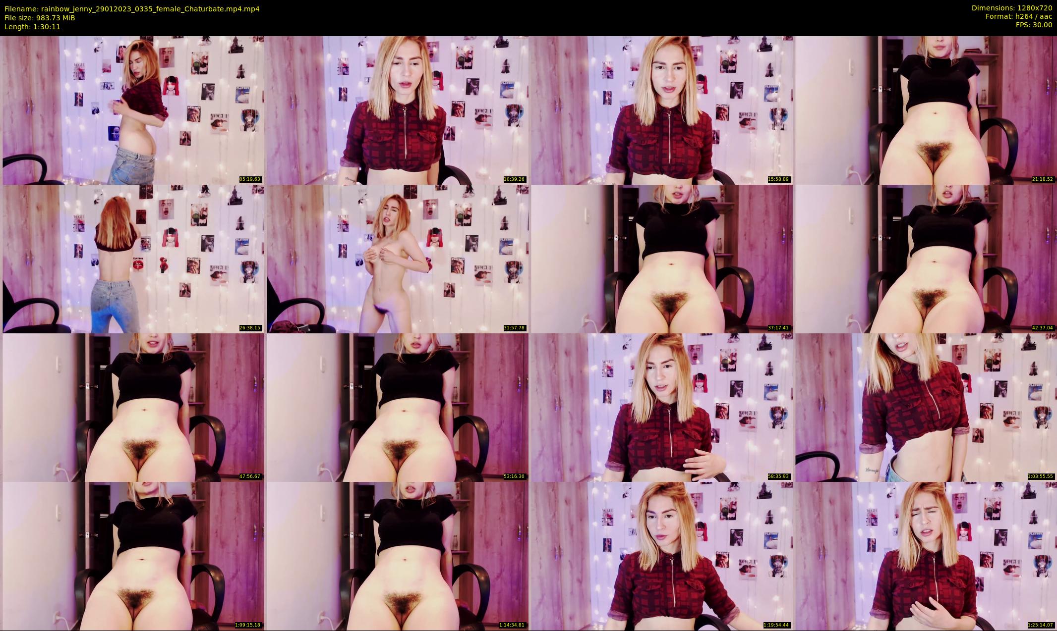 rainbow_jenny — 91 minute Chaturbate female cam show recording, 720p, Jan 29, 2023