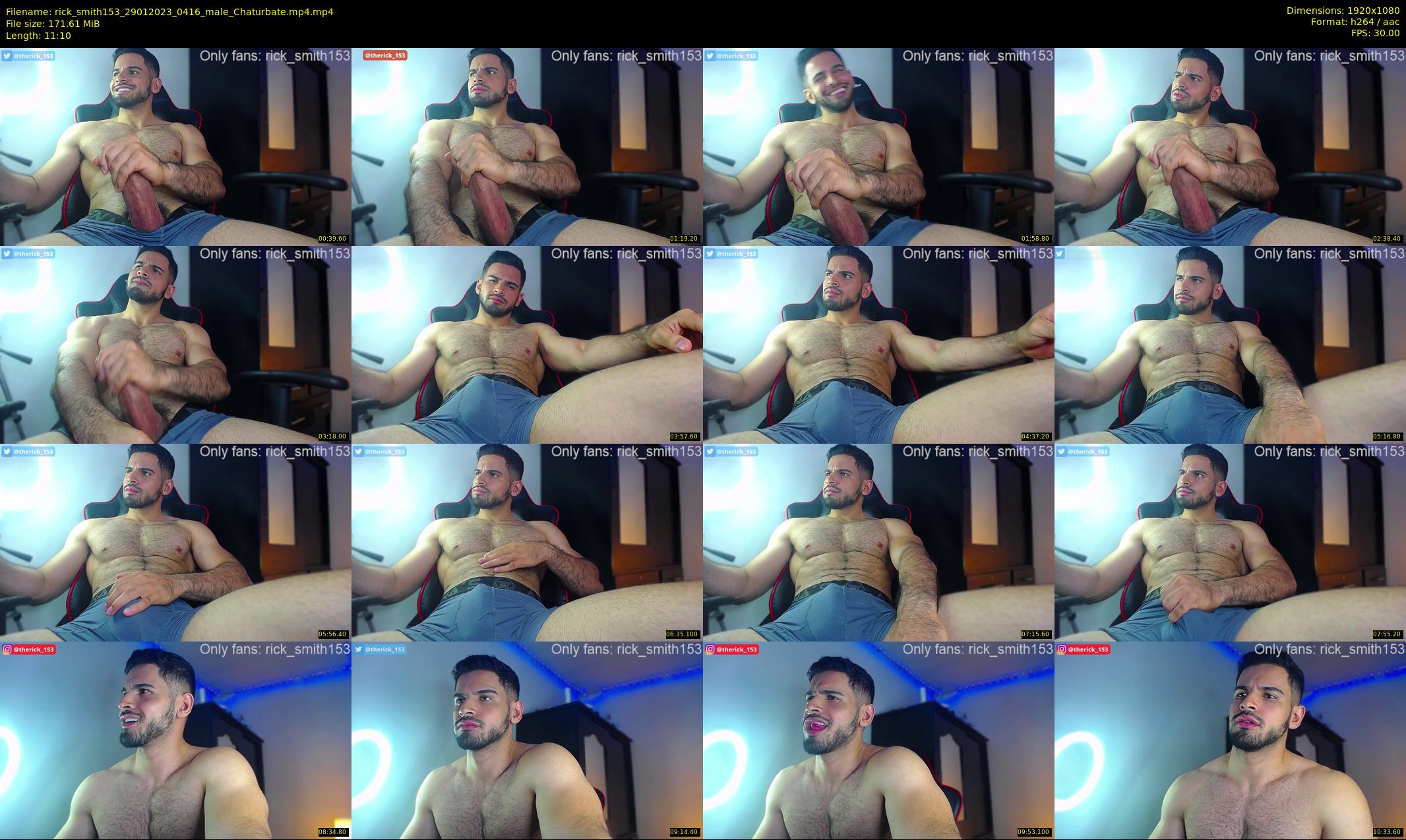 rick_smith153 — 12 minute Chaturbate male cam show recording, 1080p, Jan 29, 2023