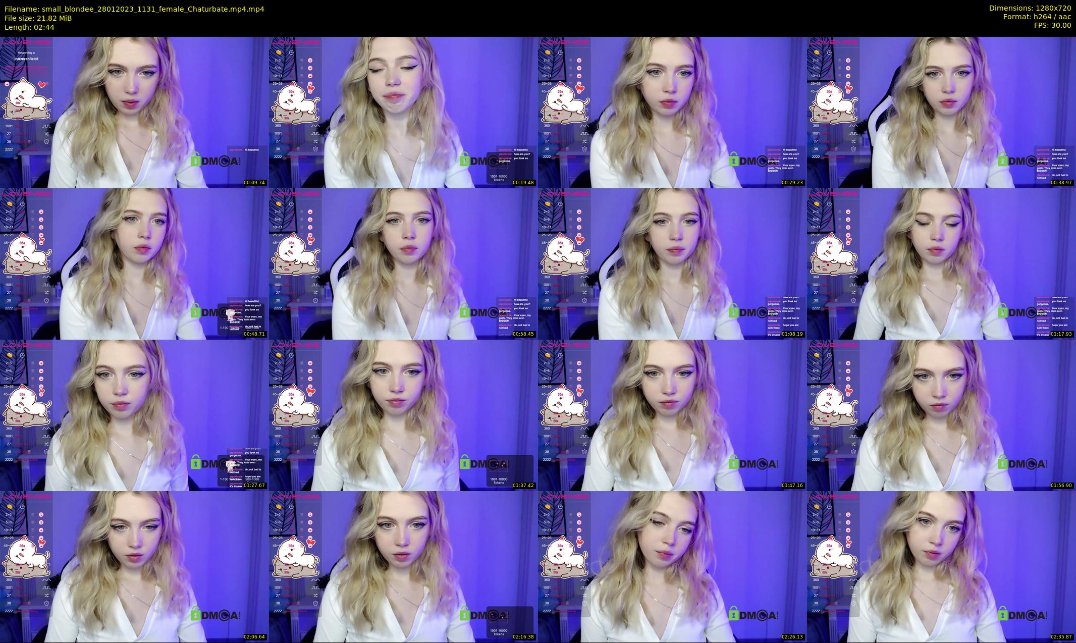 small_blondee — 3 minute Chaturbate female cam show recording, 720p, Jan 28, 2023