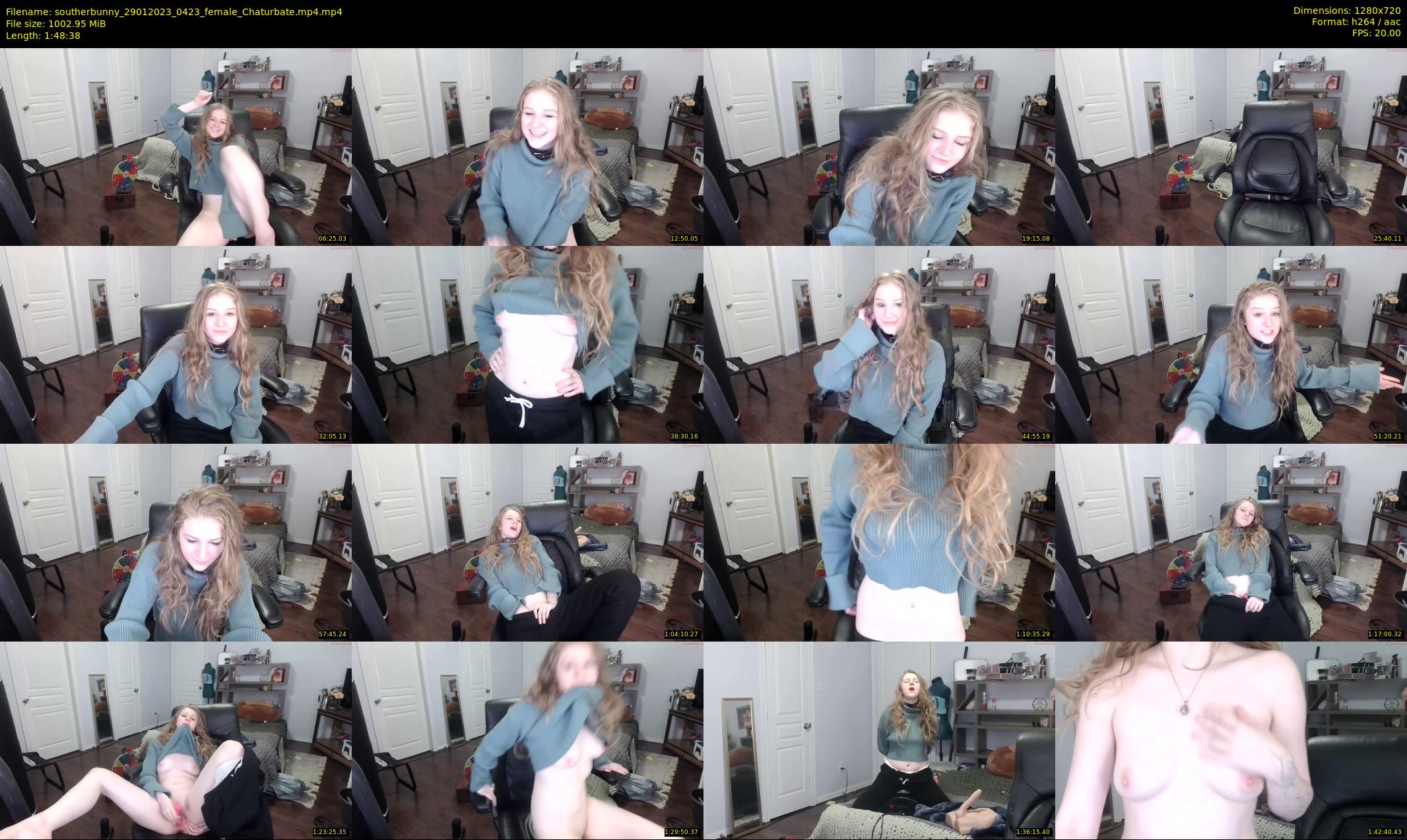 southerbunny — 109 minute Chaturbate female cam show recording, 720p, Jan 29, 2023