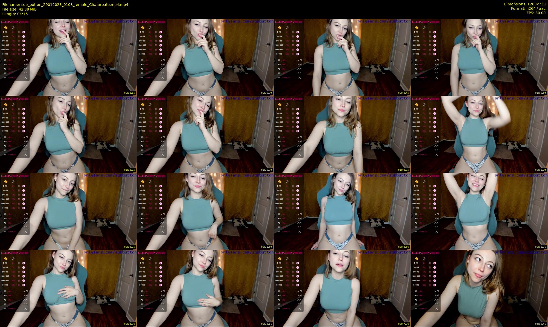 sub_button — 5 minute Chaturbate female cam show recording, 720p, Jan 29, 2023